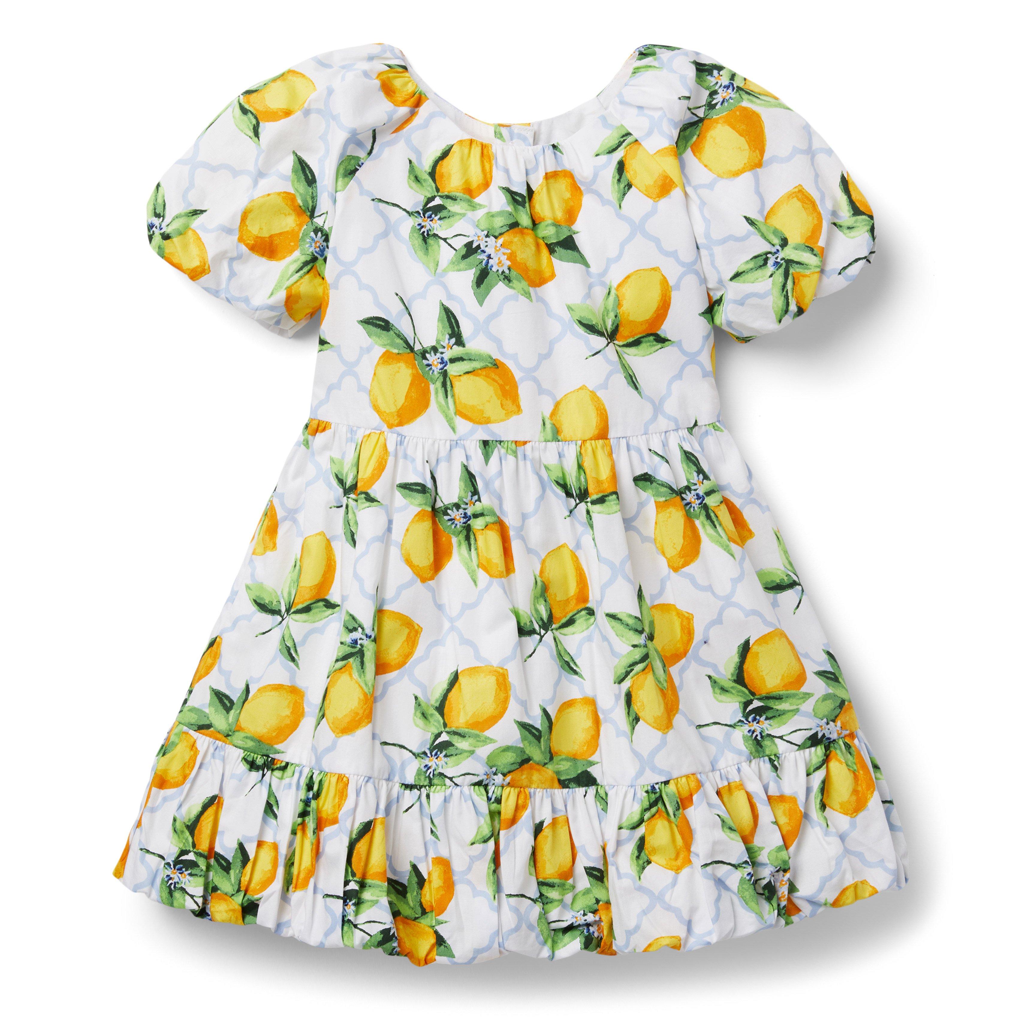 Lemon puff sleeve dress best sale