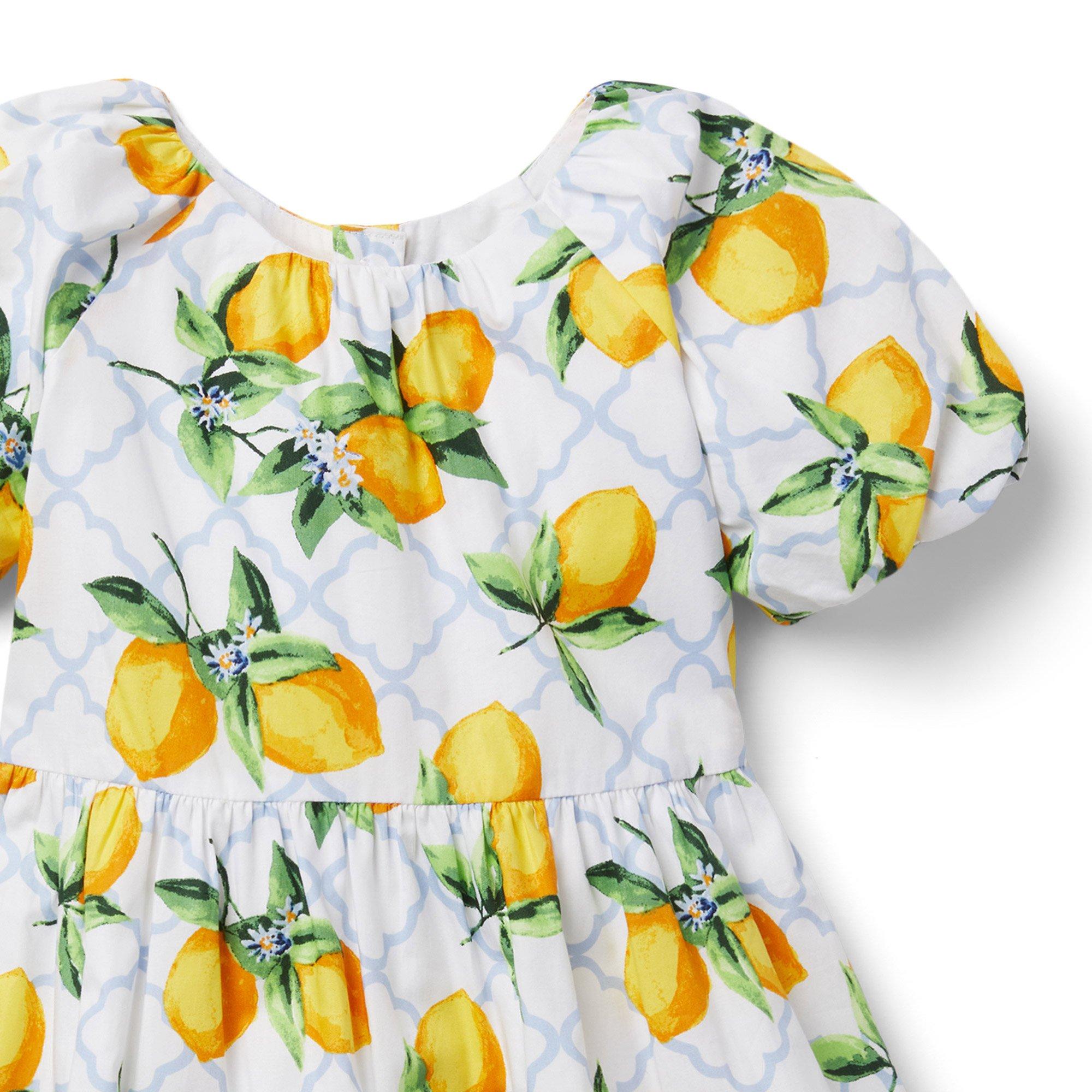 Lemon Puff Sleeve Dress image number 2