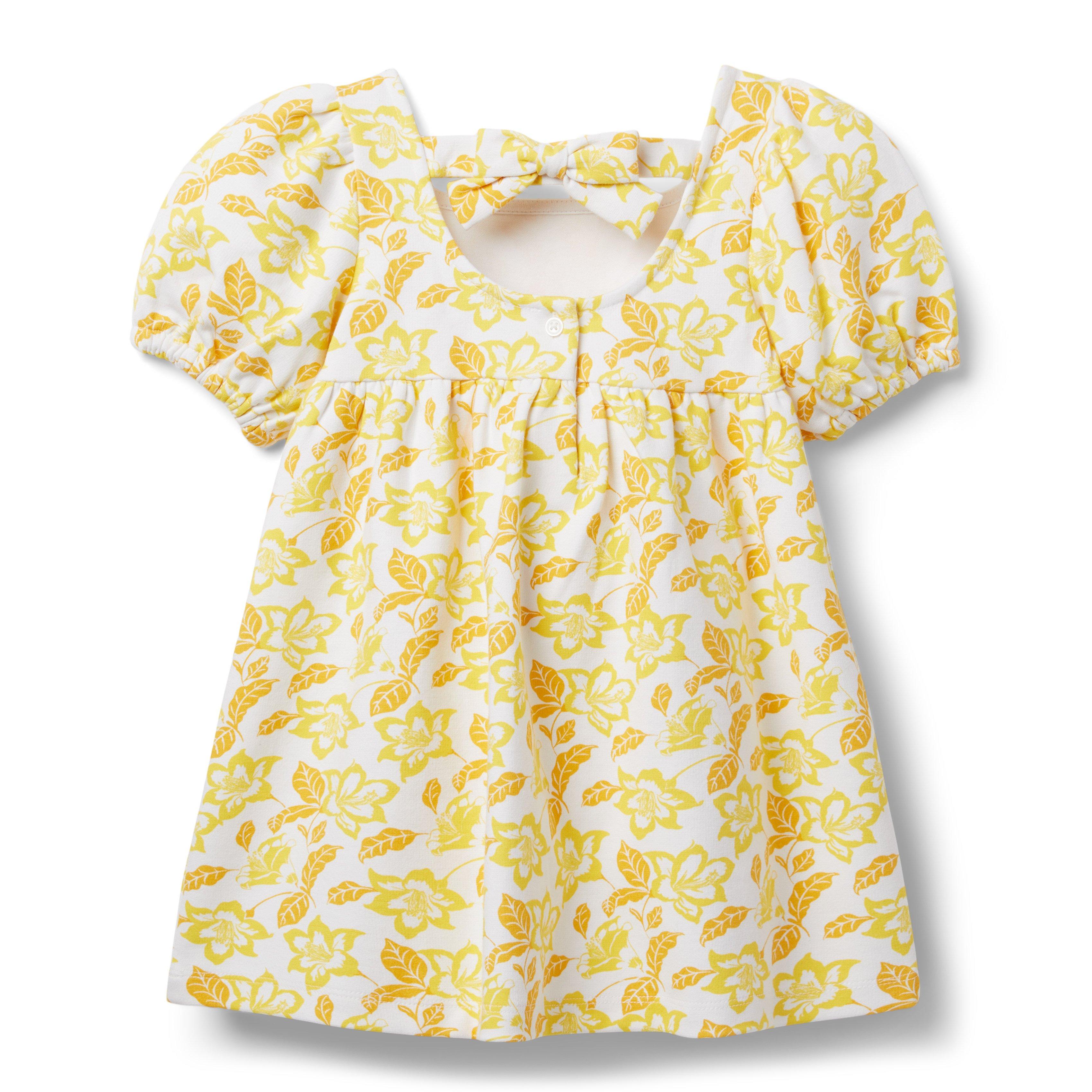 Floral Puff Sleeve Ponte Dress image number 1