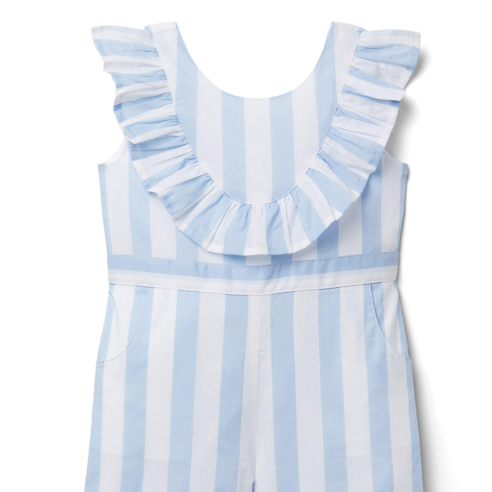 Striped Ruffle Jumpsuit image number 2
