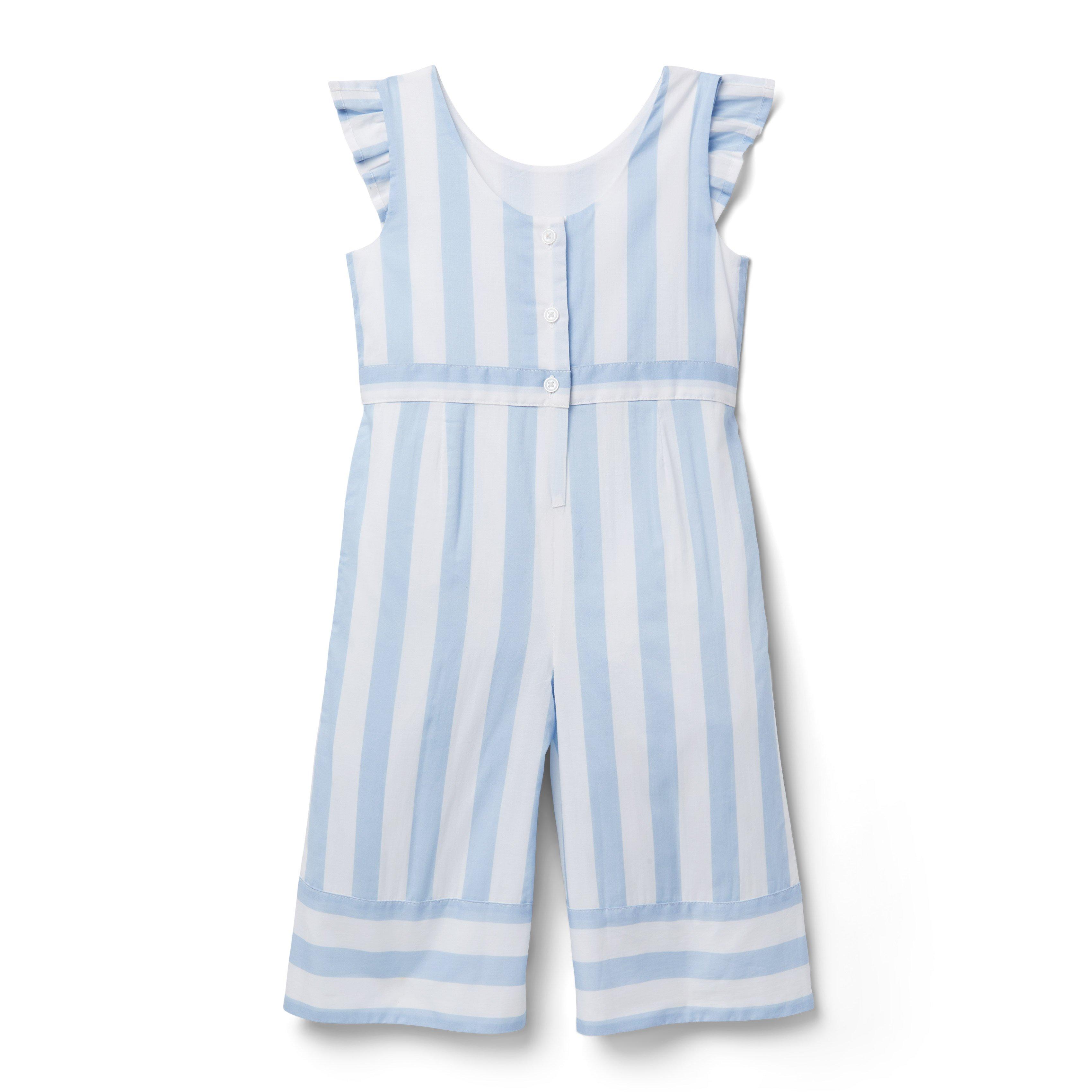 Striped Ruffle Jumpsuit image number 1