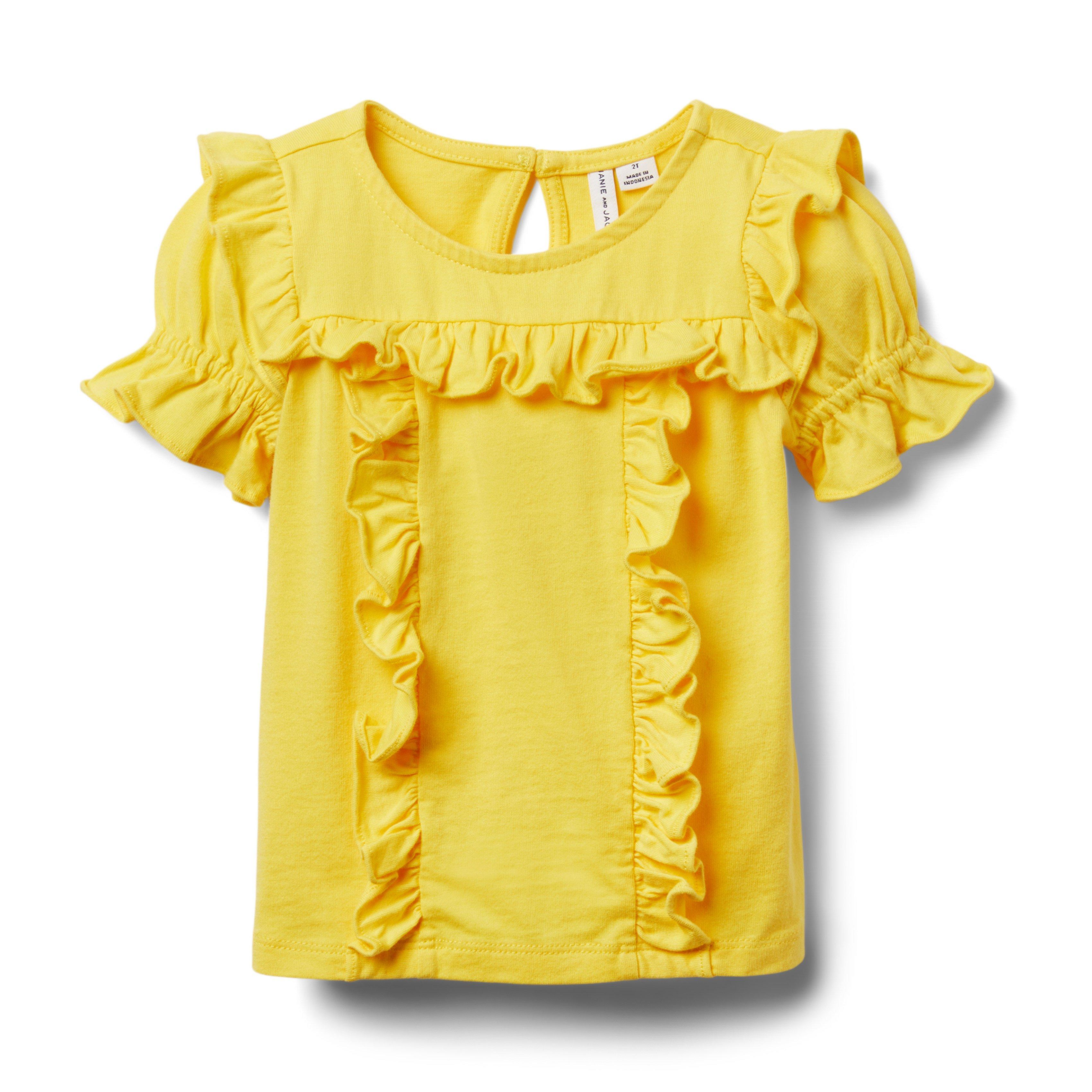 Puff Sleeve Ruffle Top image number 0