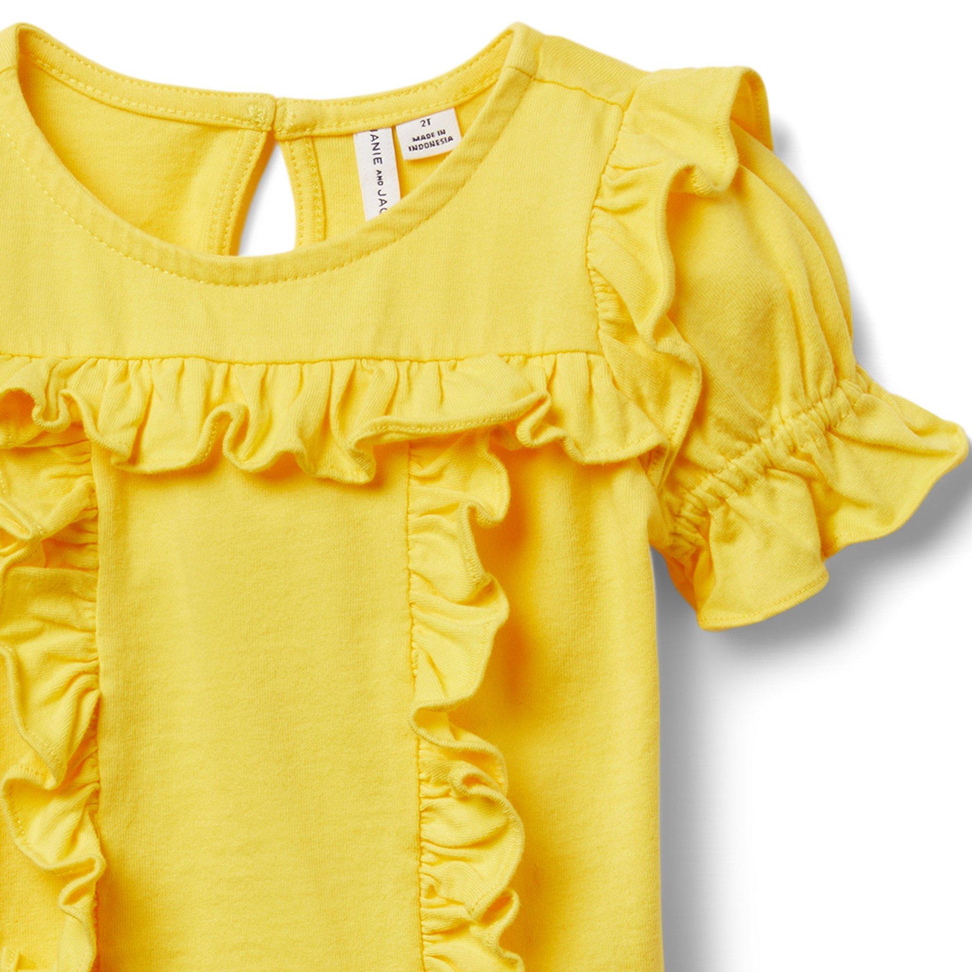 Puff Sleeve Ruffle Top image number 2