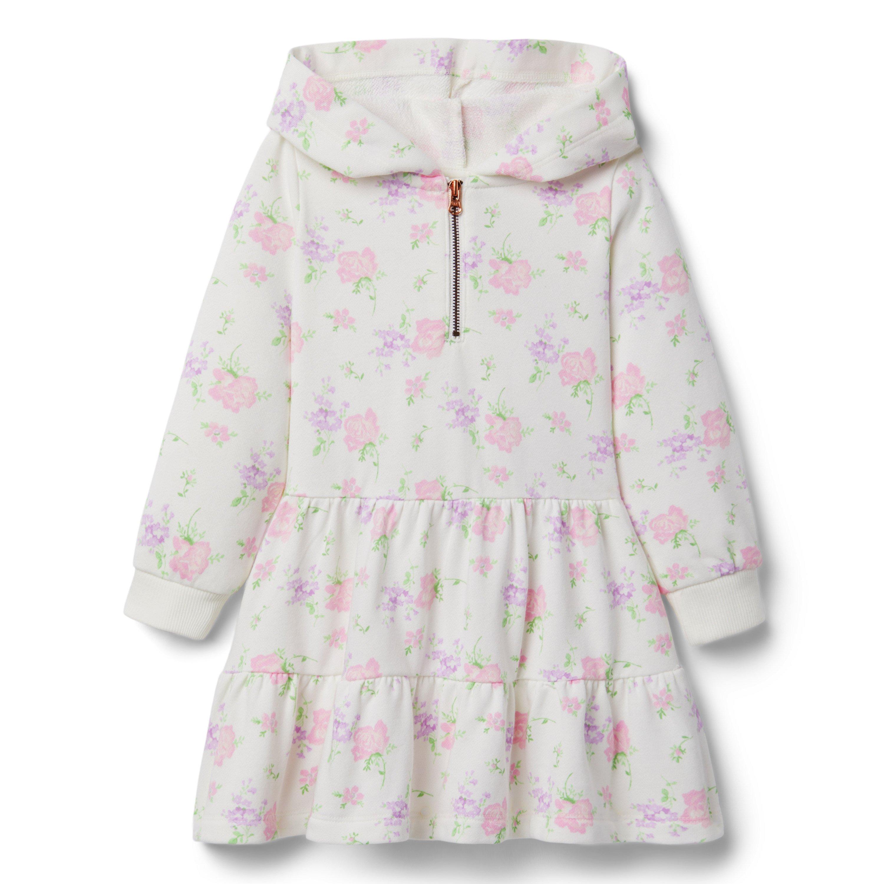 Floral Hooded Half-Zip Dress image number 0