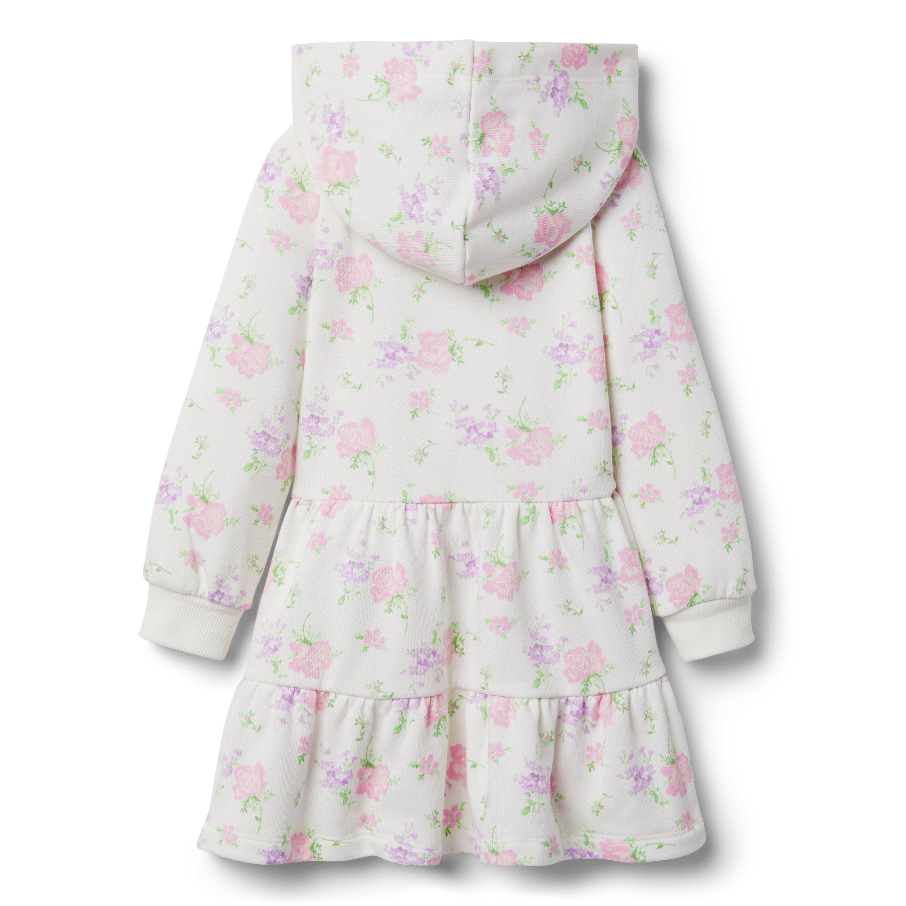 Floral Hooded Half-Zip Dress image number 1