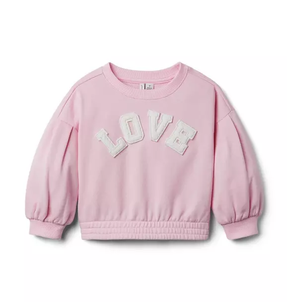 Love Puff Sleeve Sweatshirt