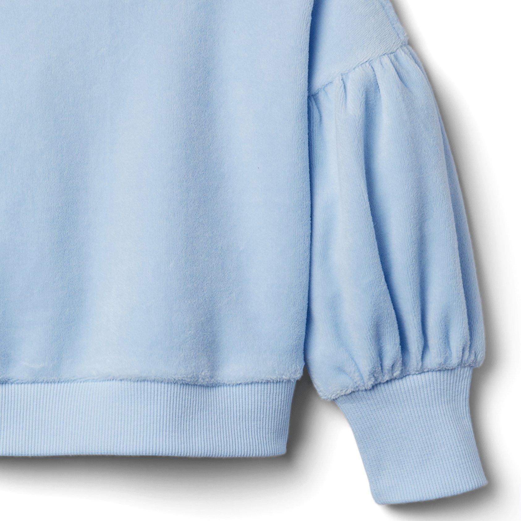 Velour Puff Sleeve Sweatshirt image number 2