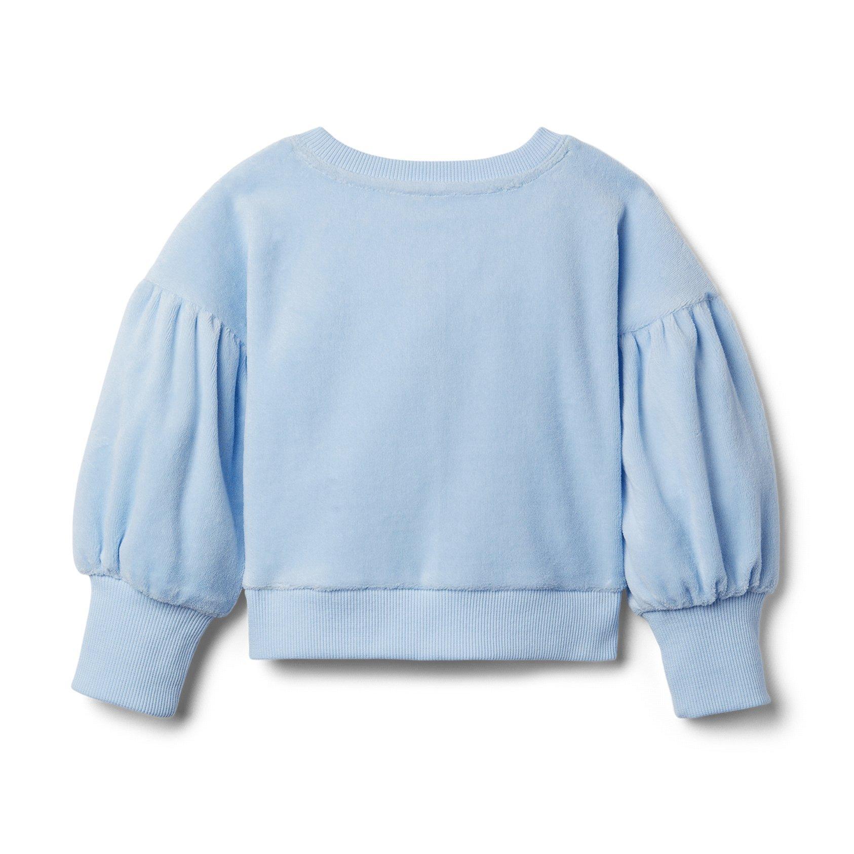 Velour Puff Sleeve Sweatshirt image number 1