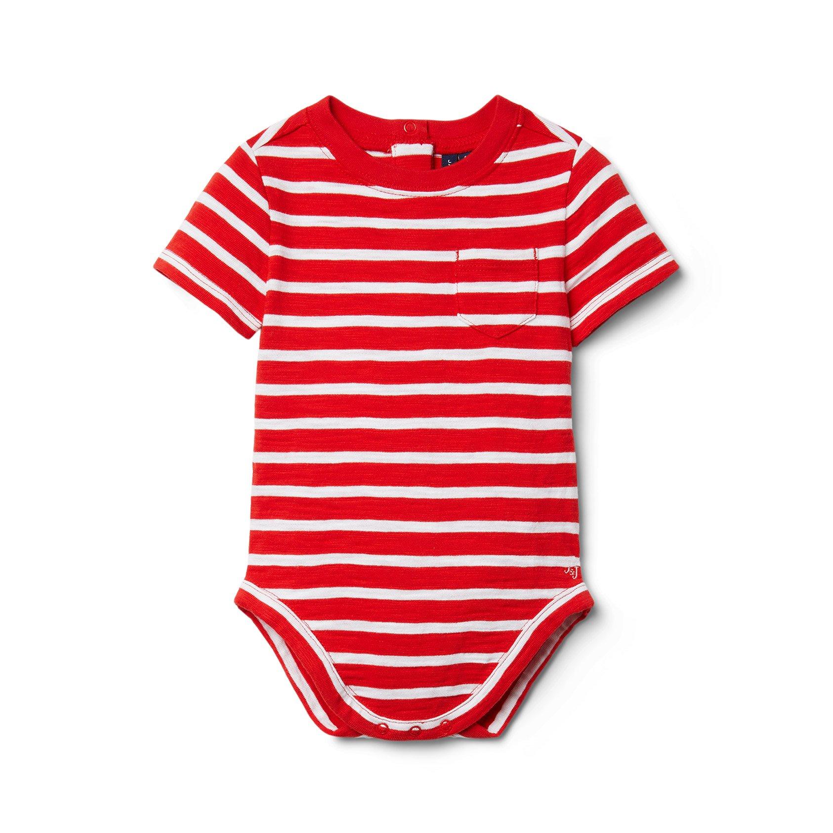 Baby Striped Slub Bodysuit image number 0
