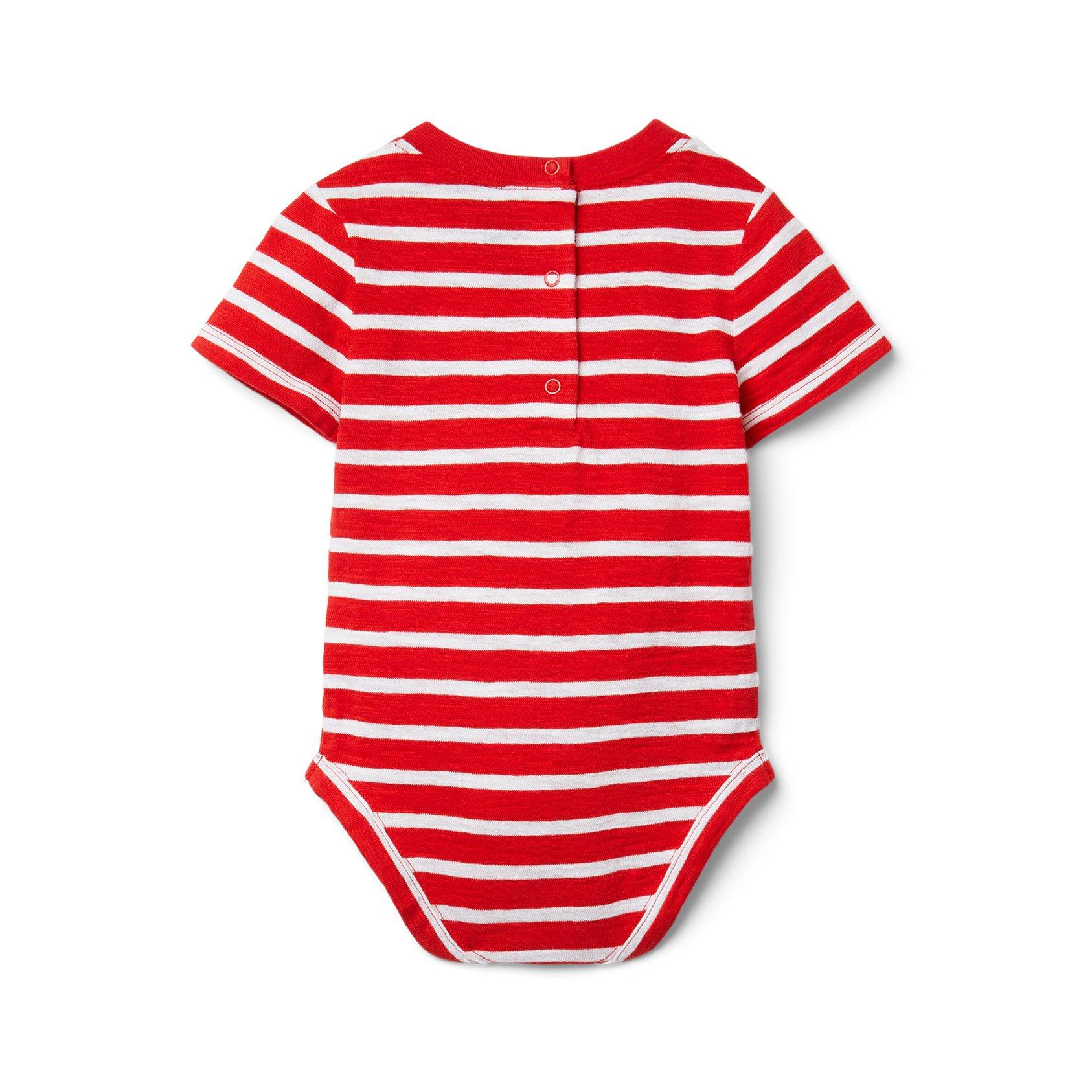 Baby Striped Slub Bodysuit image number 1
