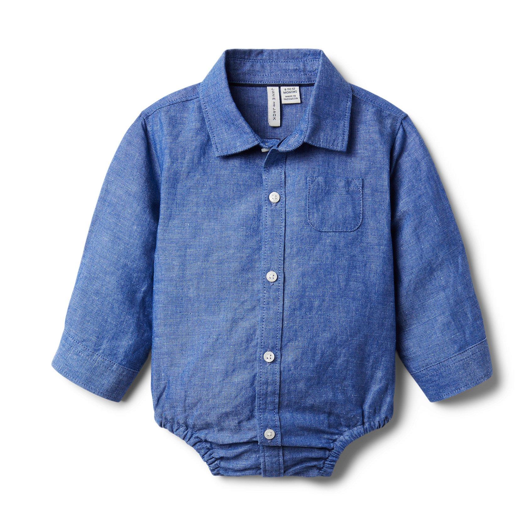 Baby Chambray Bodysuit image number 0