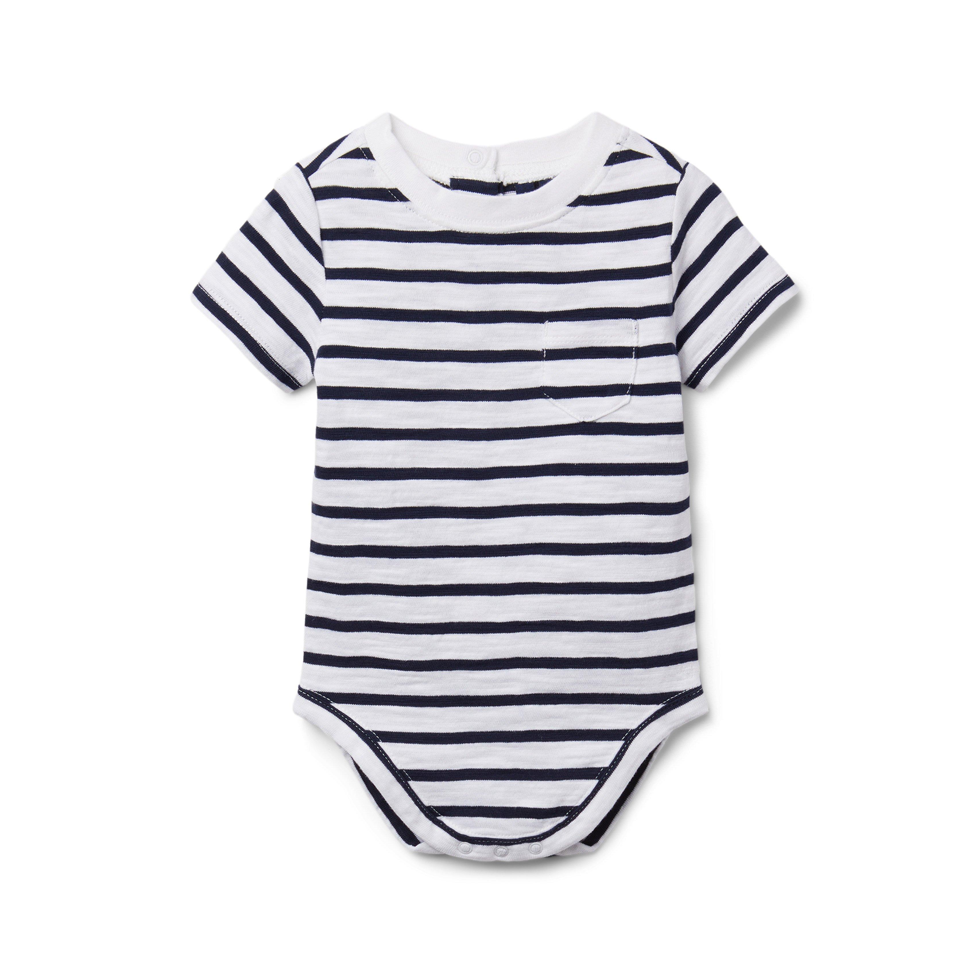 Baby Striped Slub Bodysuit image number 0