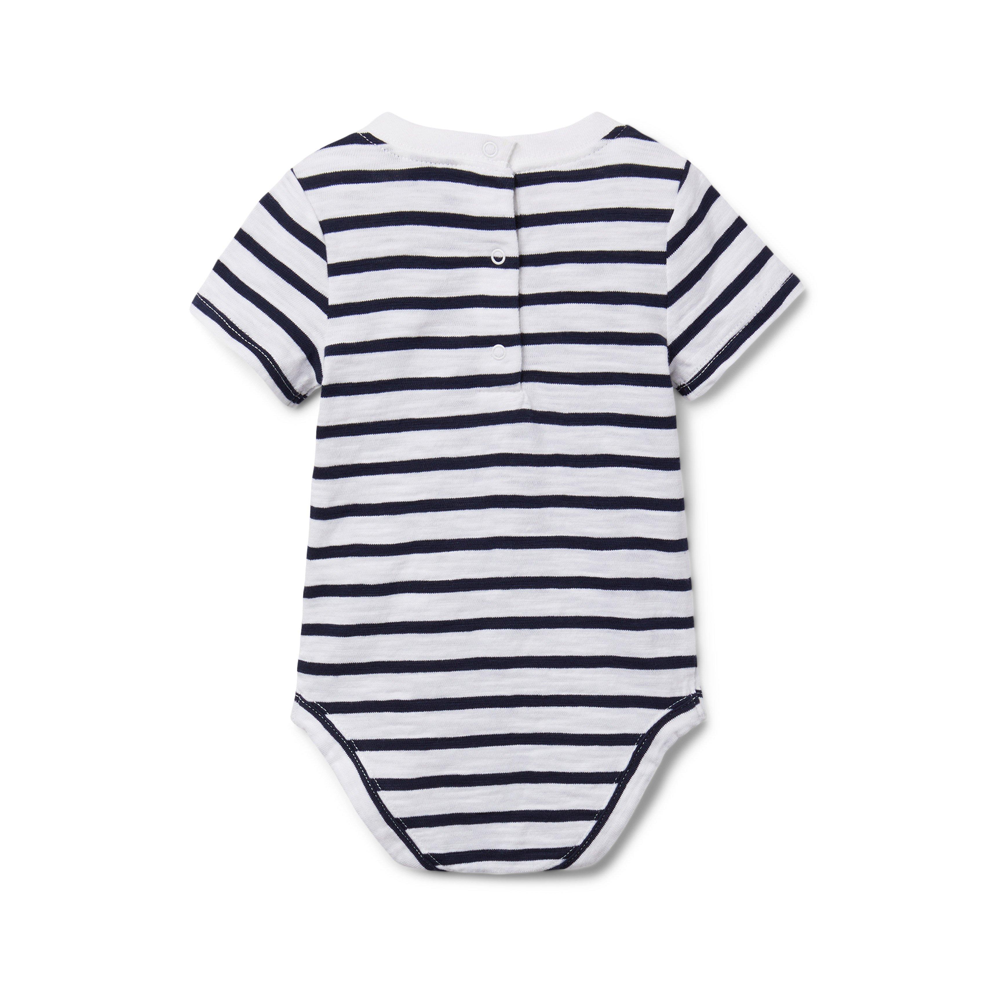 Baby Striped Slub Bodysuit image number 1