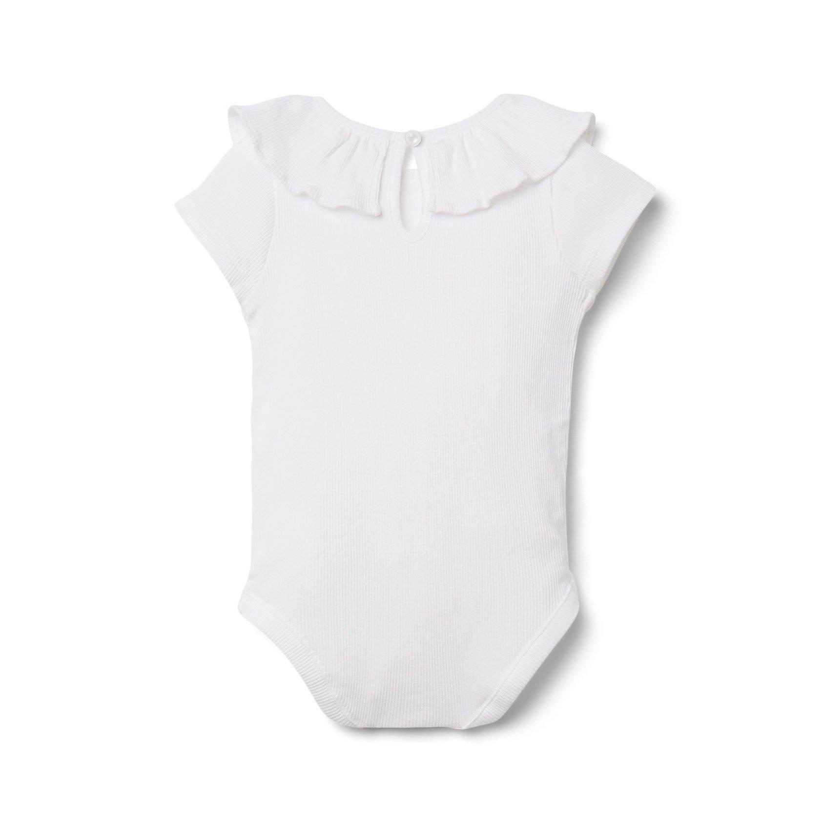 Baby Ruffle Collar Ribbed Bodysuit image number 1