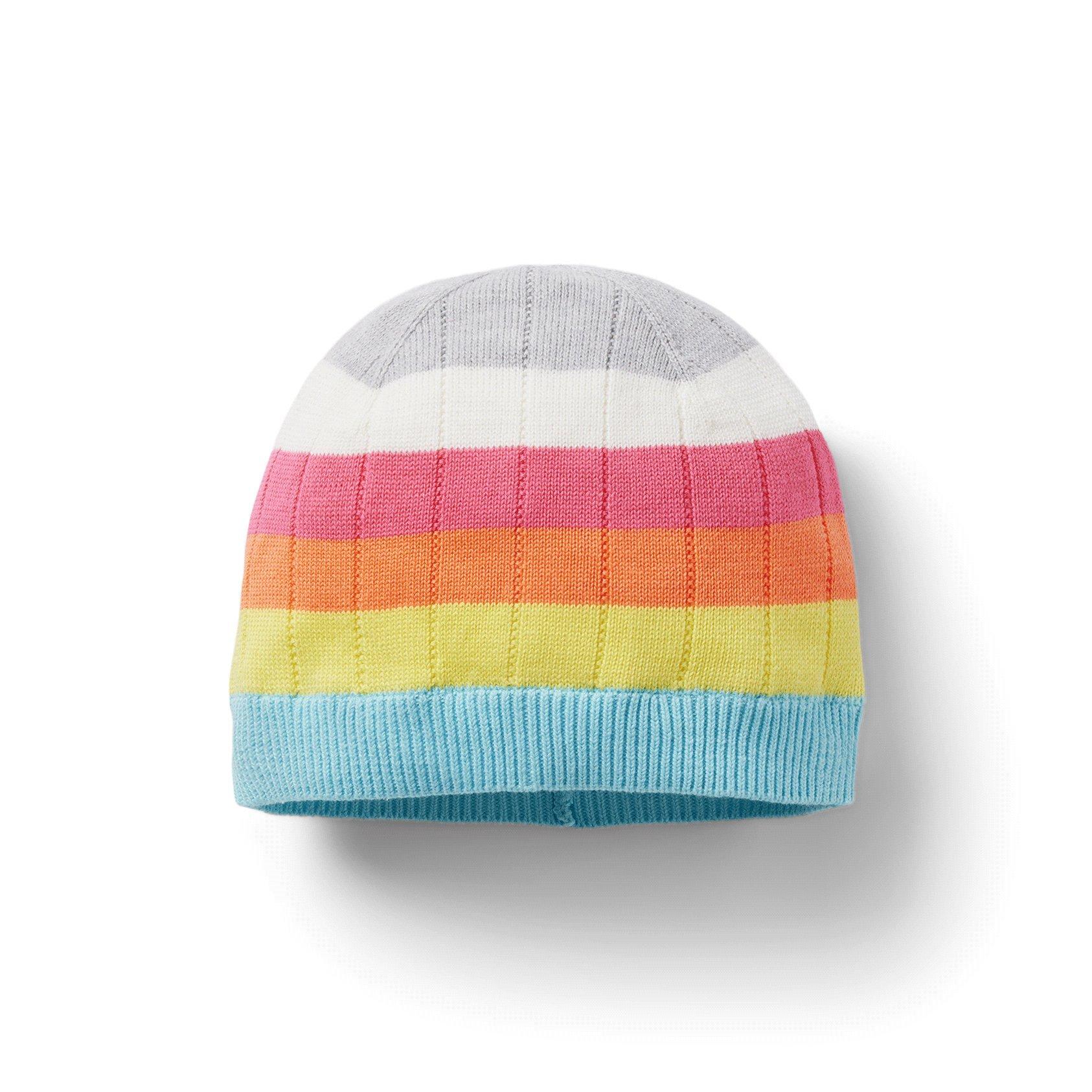 Rainbow Striped Beanie image number 0