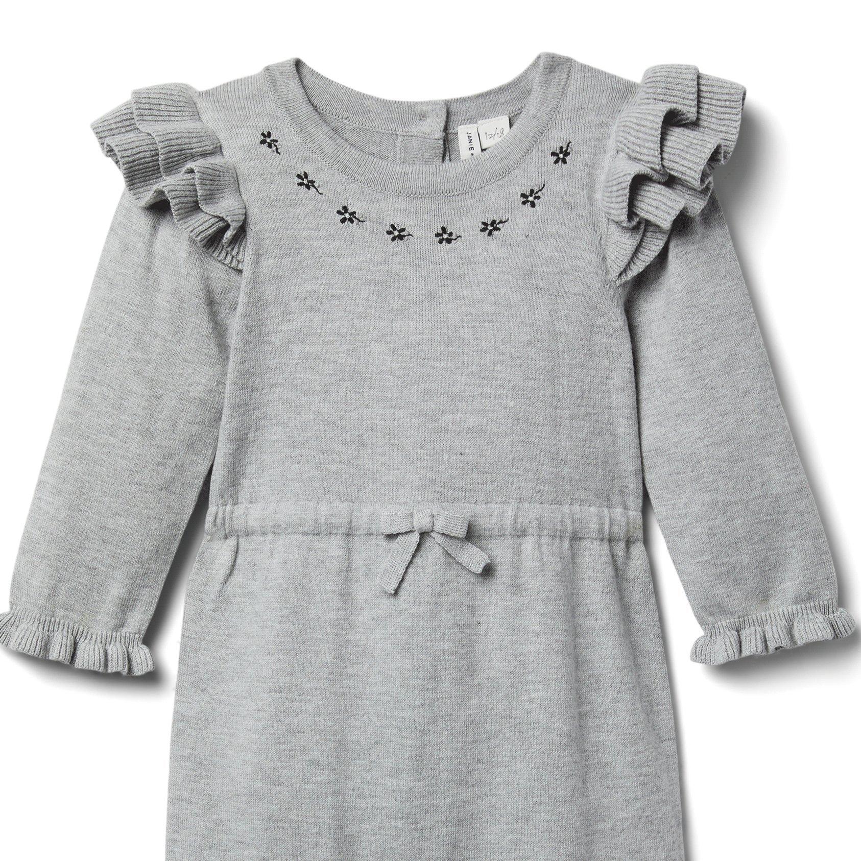 Baby Ruffle Shoulder Sweater 1-Piece image number 2