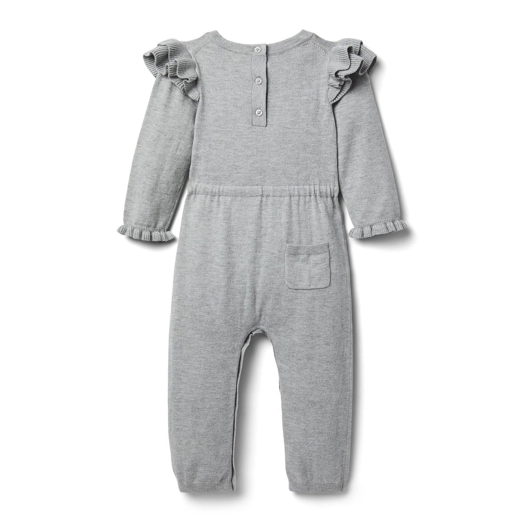 Baby Ruffle Shoulder Sweater 1-Piece image number 1