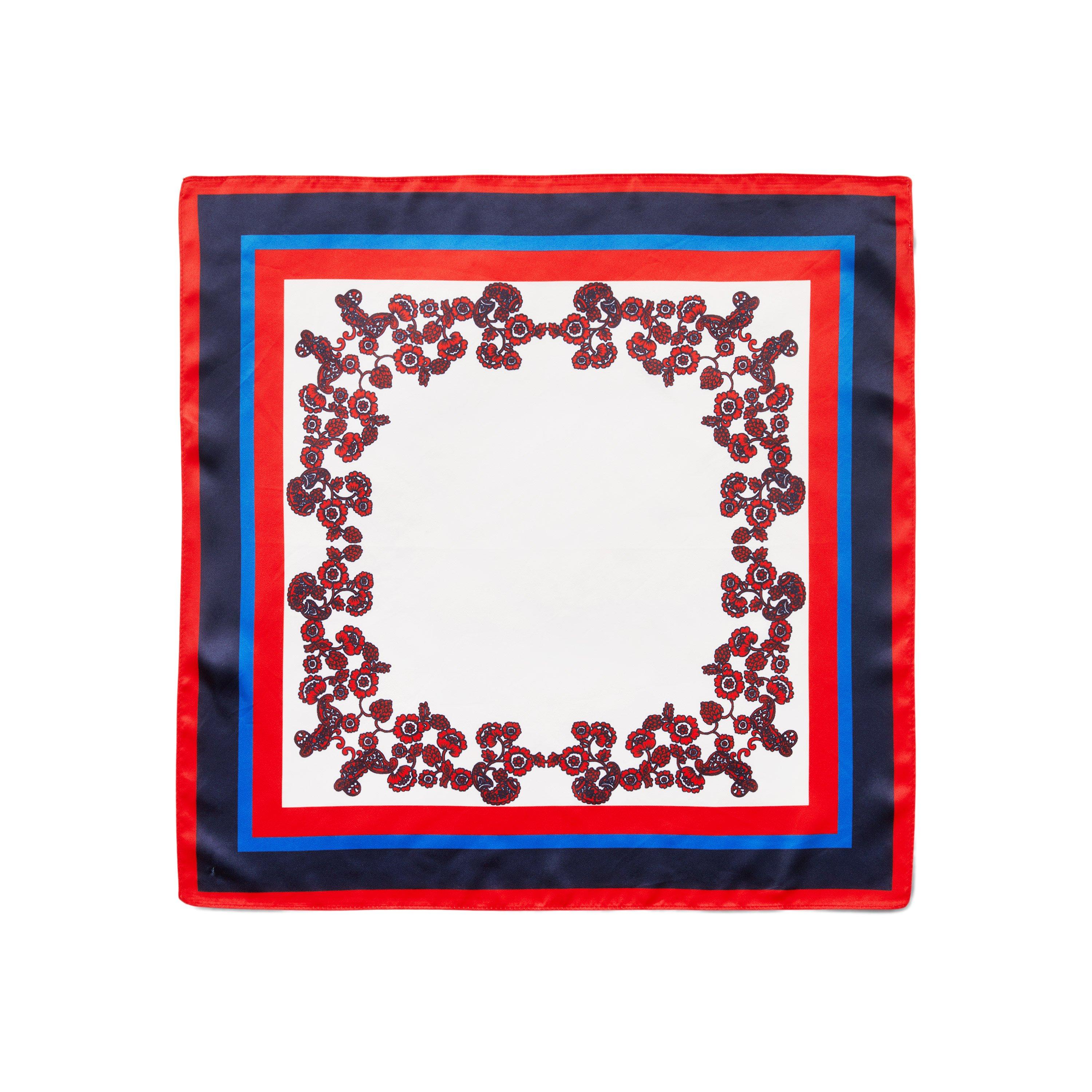 Paisley Floral Border Scarf image number 0