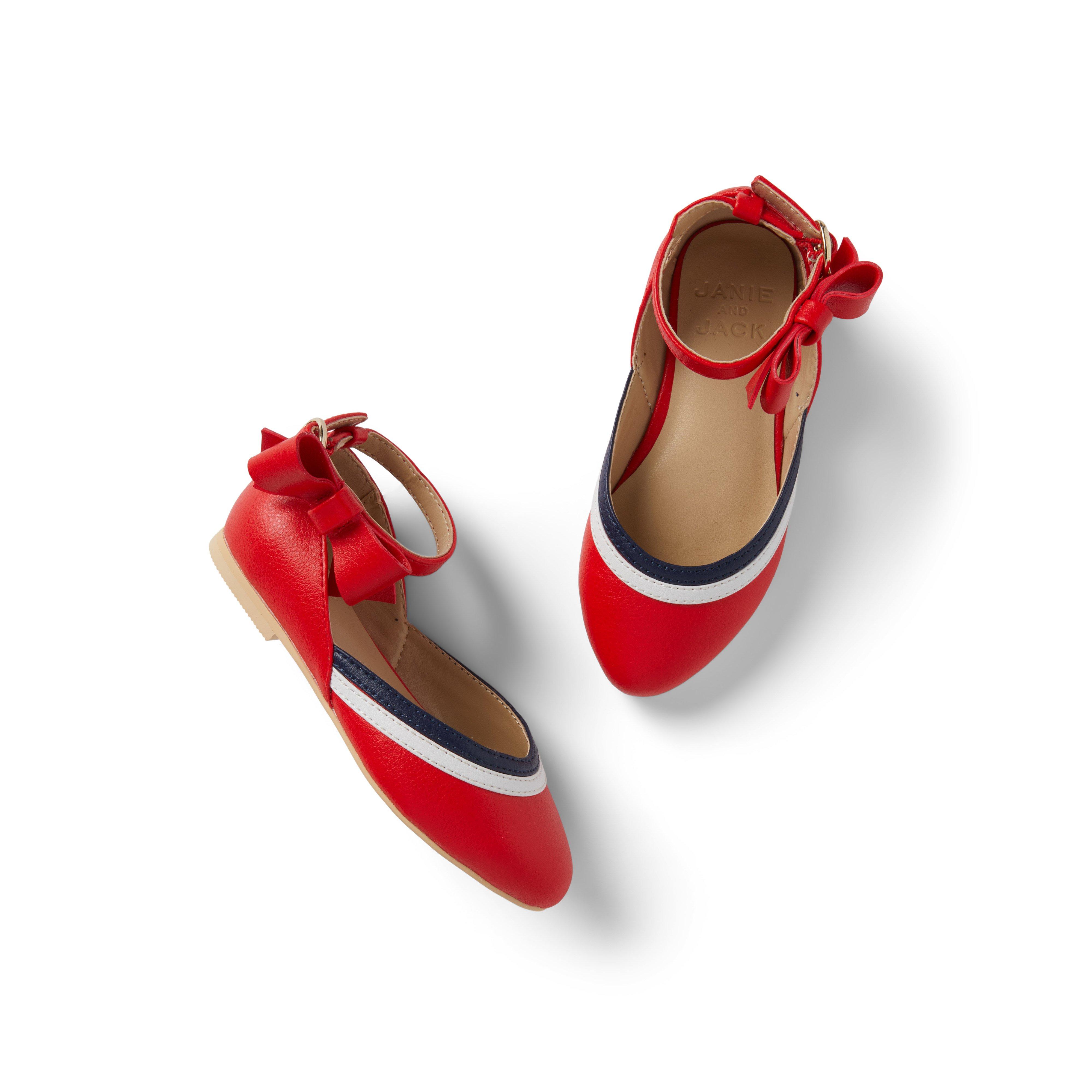 Colorblocked Bow Flat
