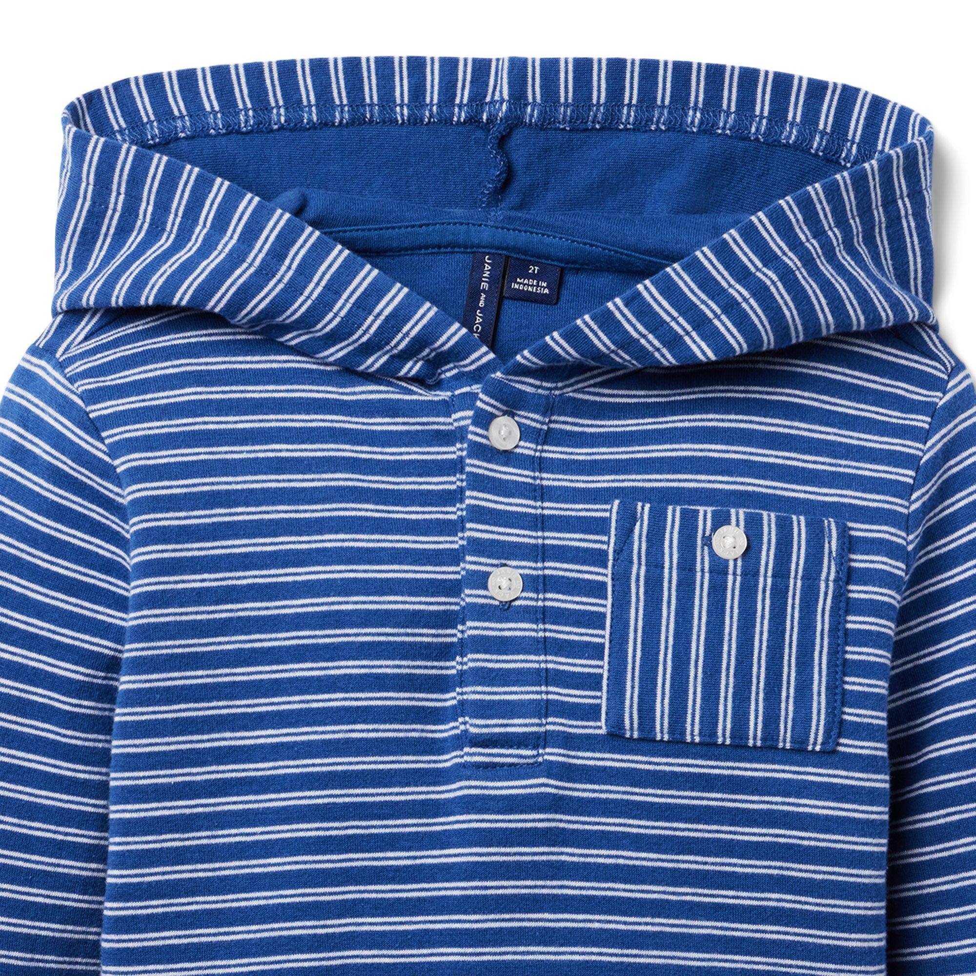 Striped Hooded Jersey Sweatshirt image number 2