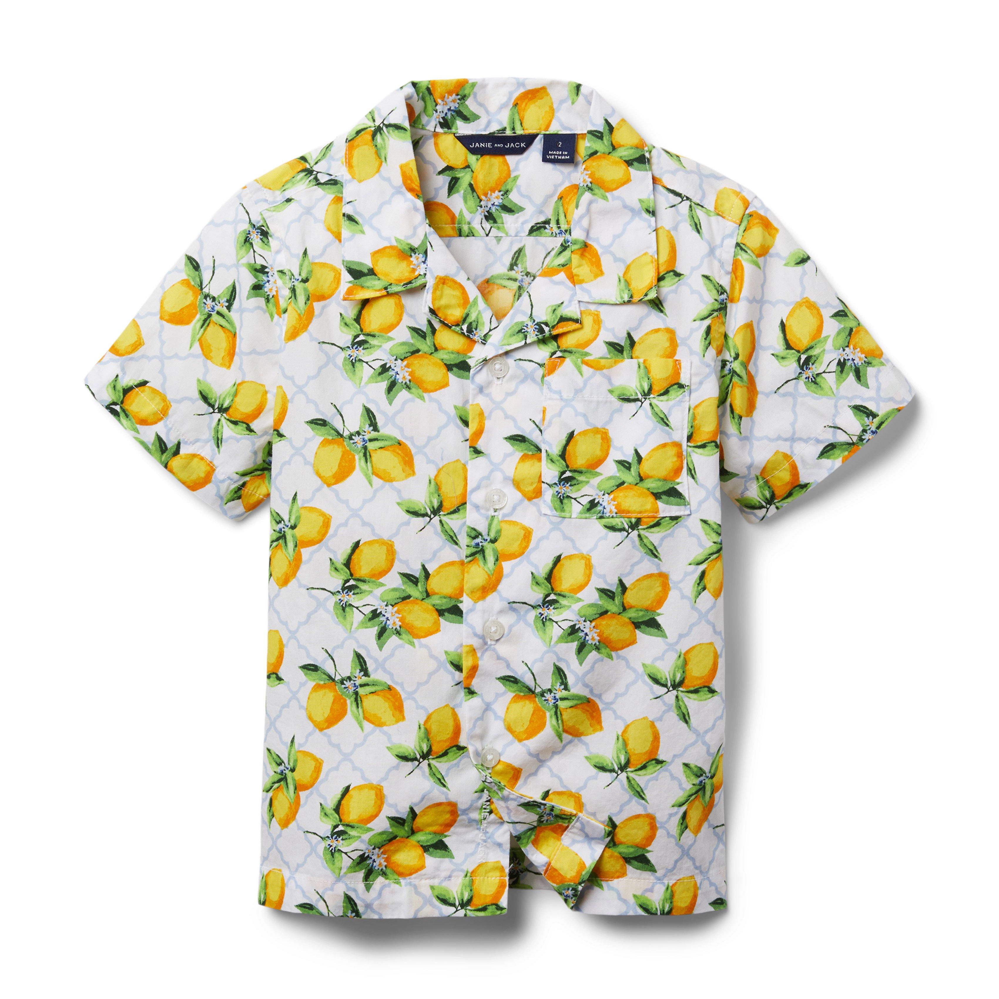 Lemon Poplin Shirt