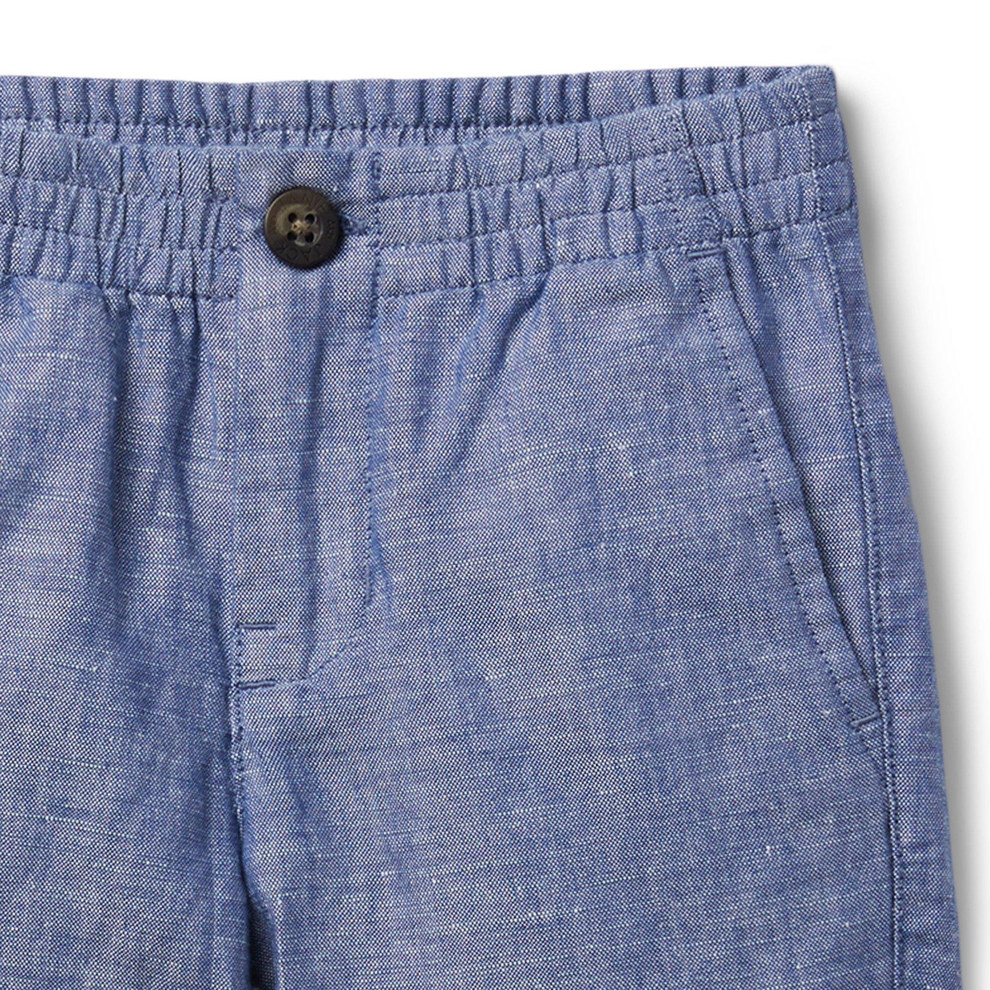 Chambray Linen Pull-On Short image number 1