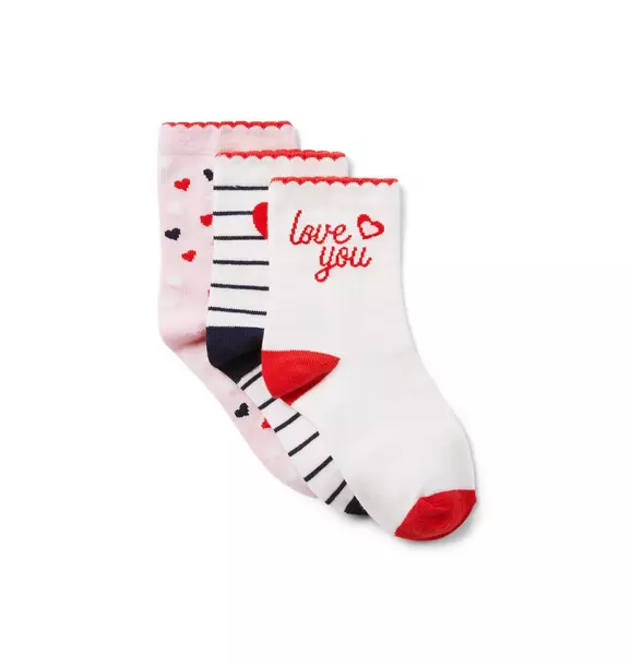 Valentine Sock 3-Pack