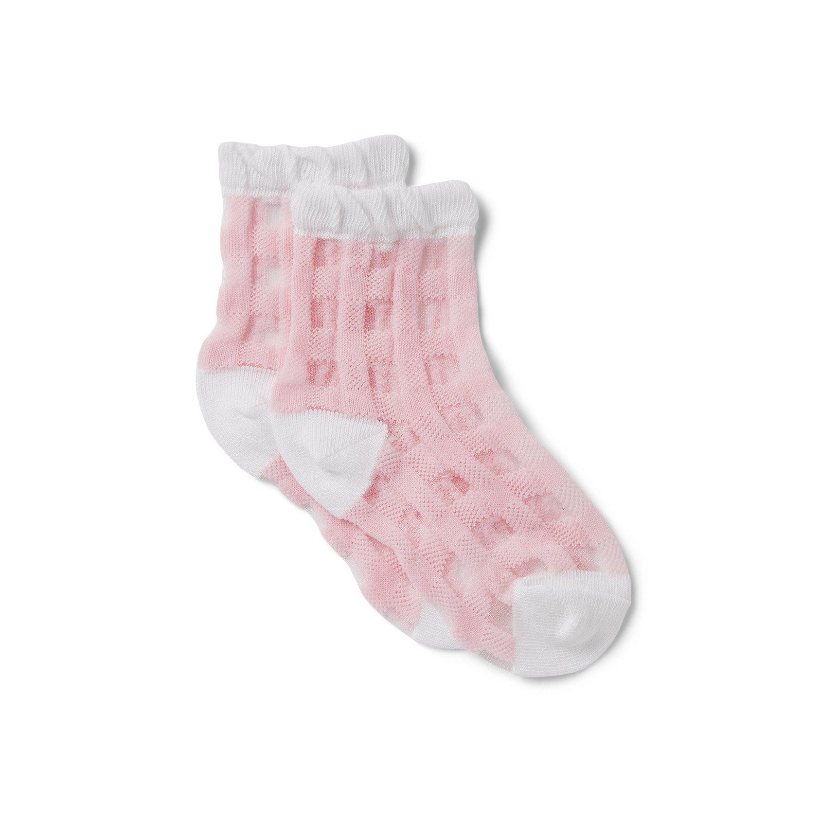 Sheer Gingham Sock image number 0