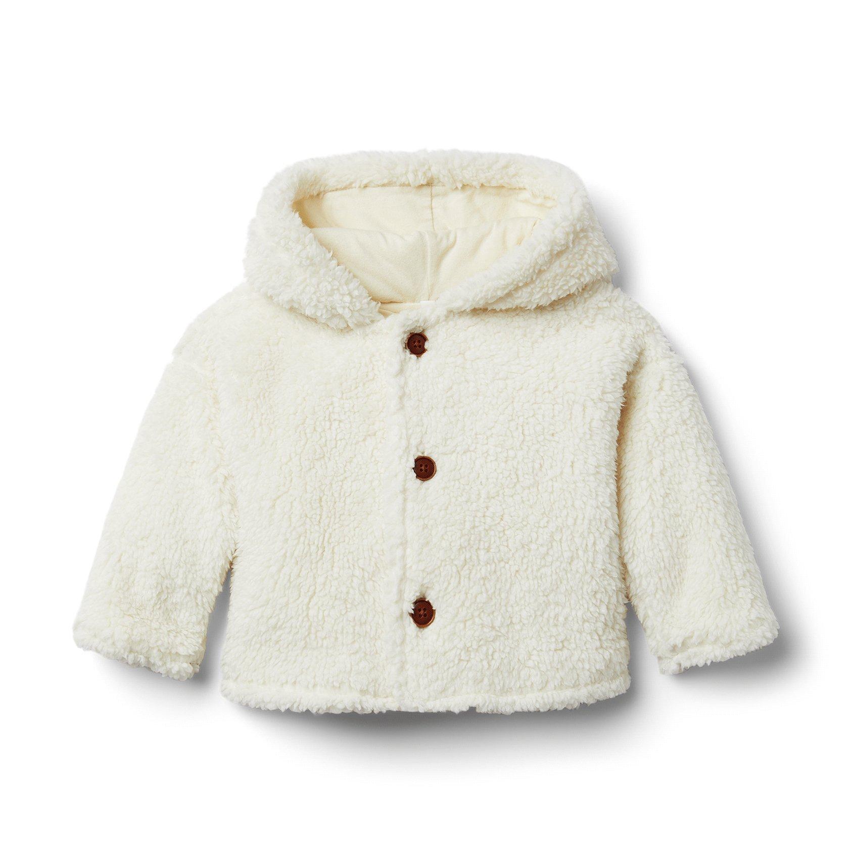 Newborn Mother Goose Baby Sherpa Hooded Jacket by Janie and Jack