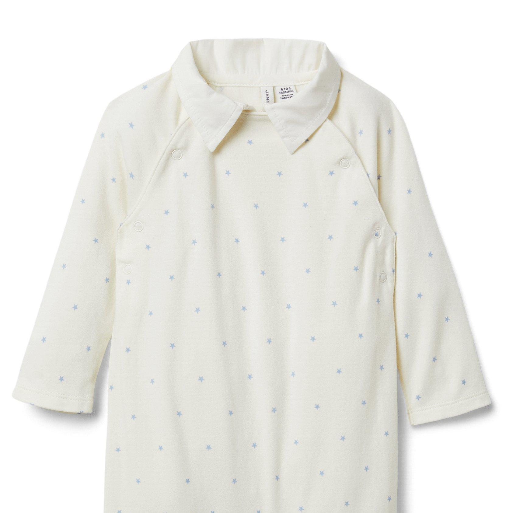 Baby Star Print Collared 1-Piece image number 2