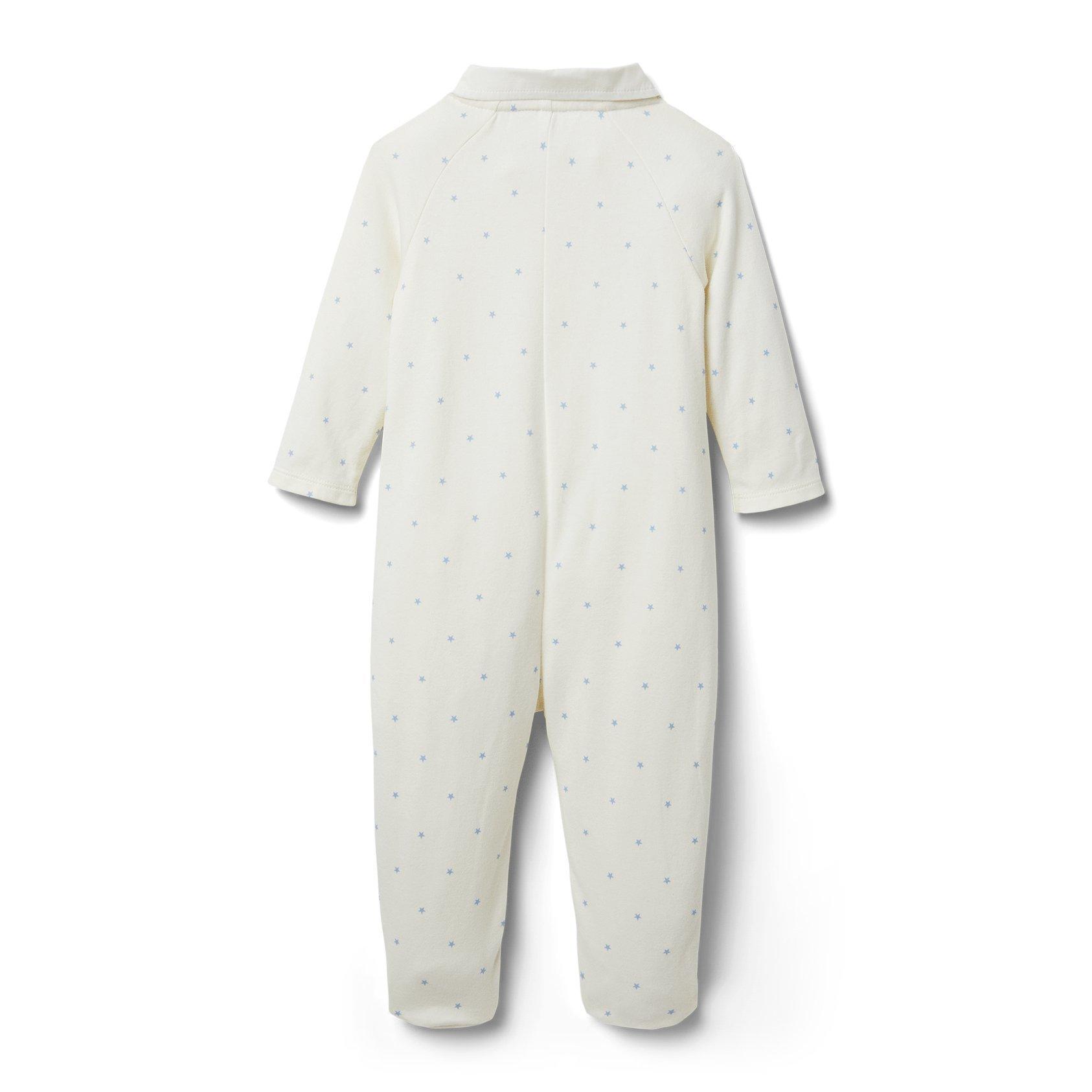 Baby Star Print Collared 1-Piece image number 1