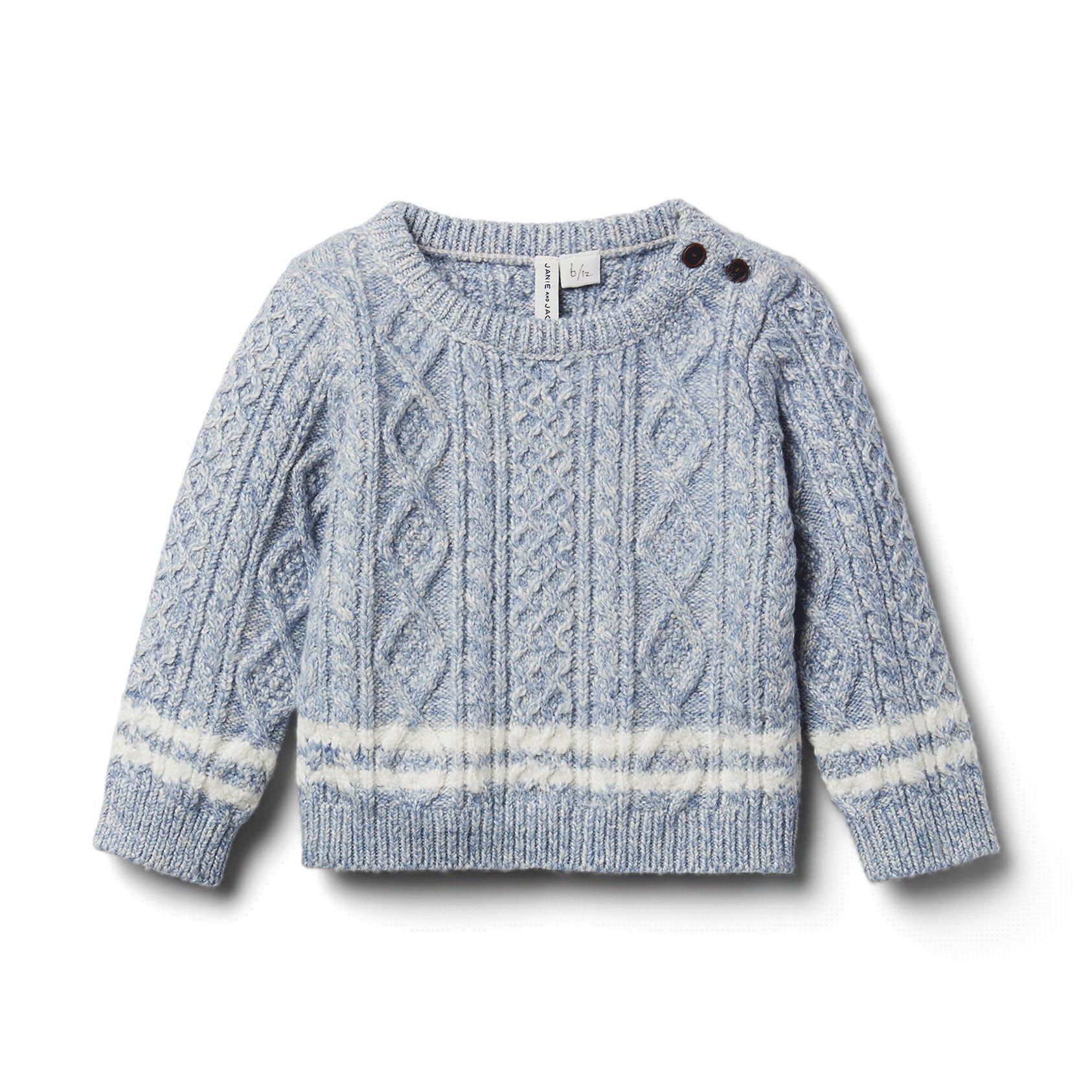 Newborn Casual Friday Heather Baby Cable Knit Sweater by Janie and Jack