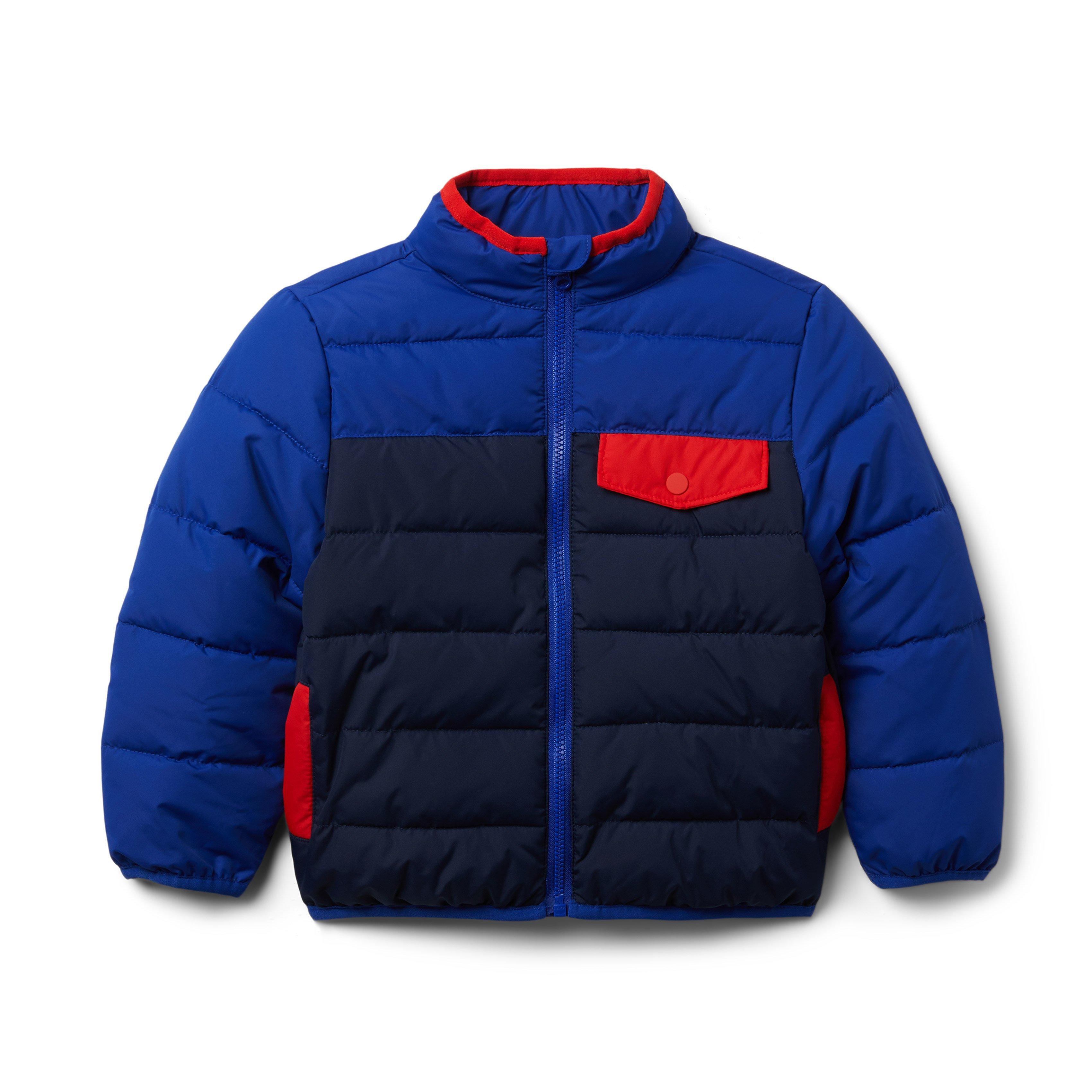 Colorblocked Puffer Jacket