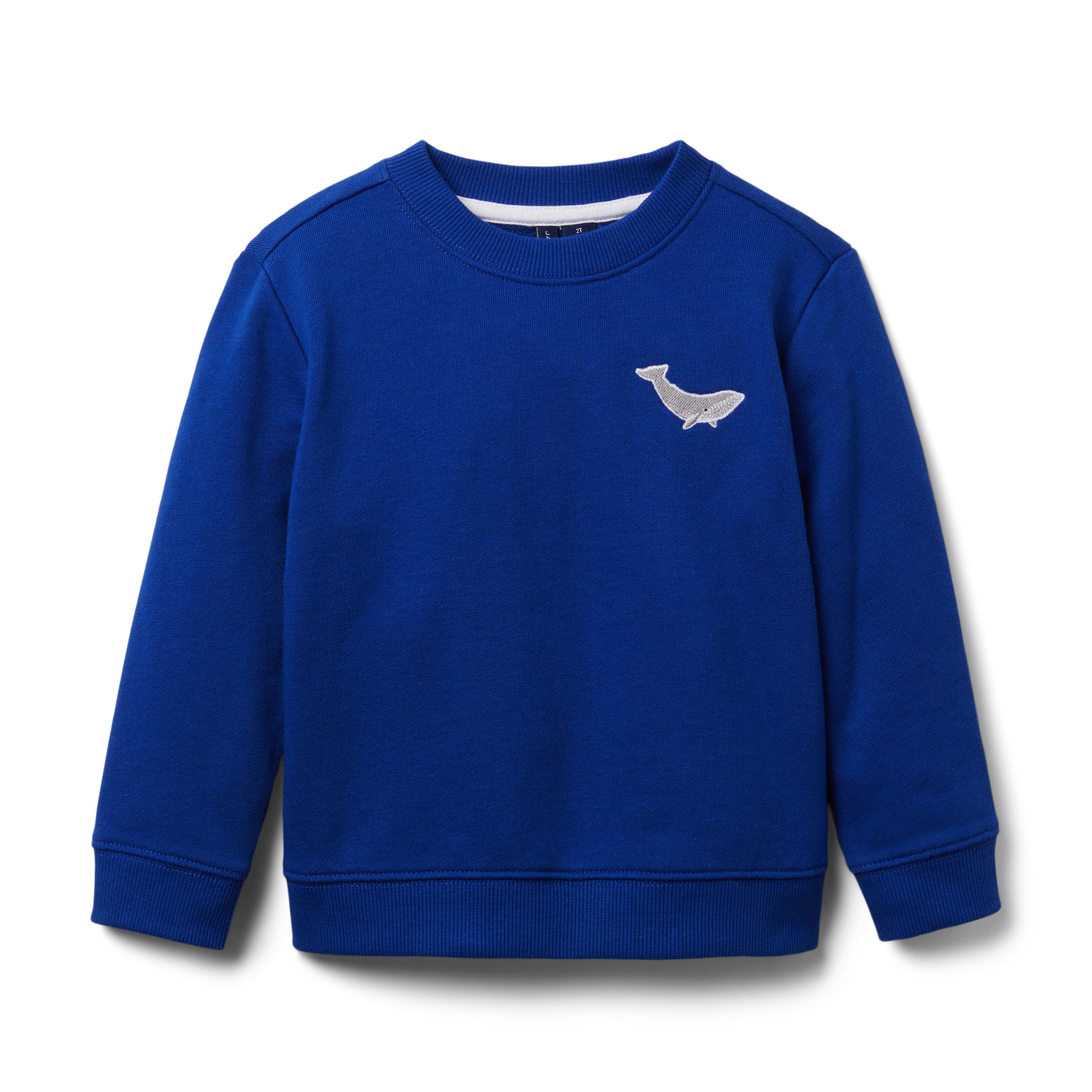 Embroidered Whale Sweatshirt image number 0