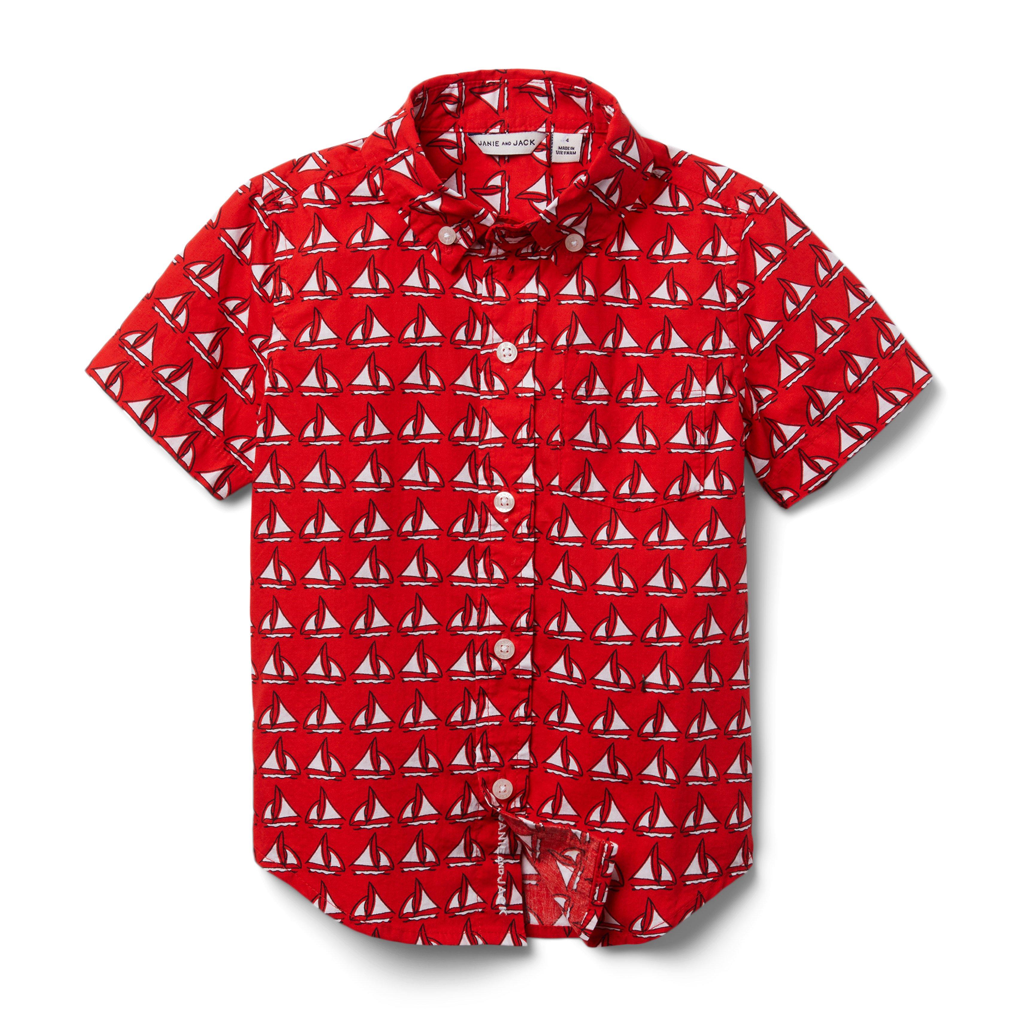 Sailboat Poplin Shirt