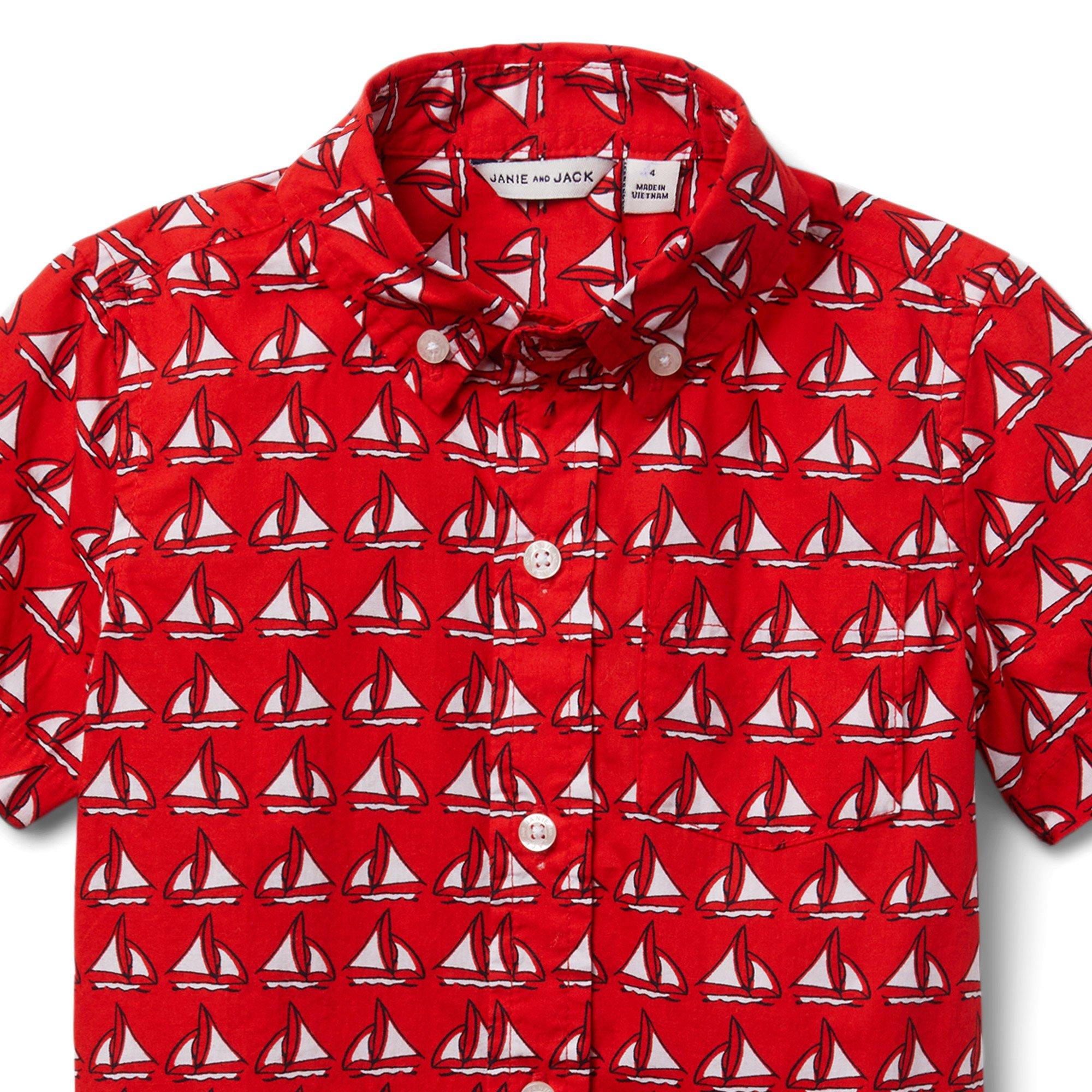 Sailboat Poplin Shirt image number 2