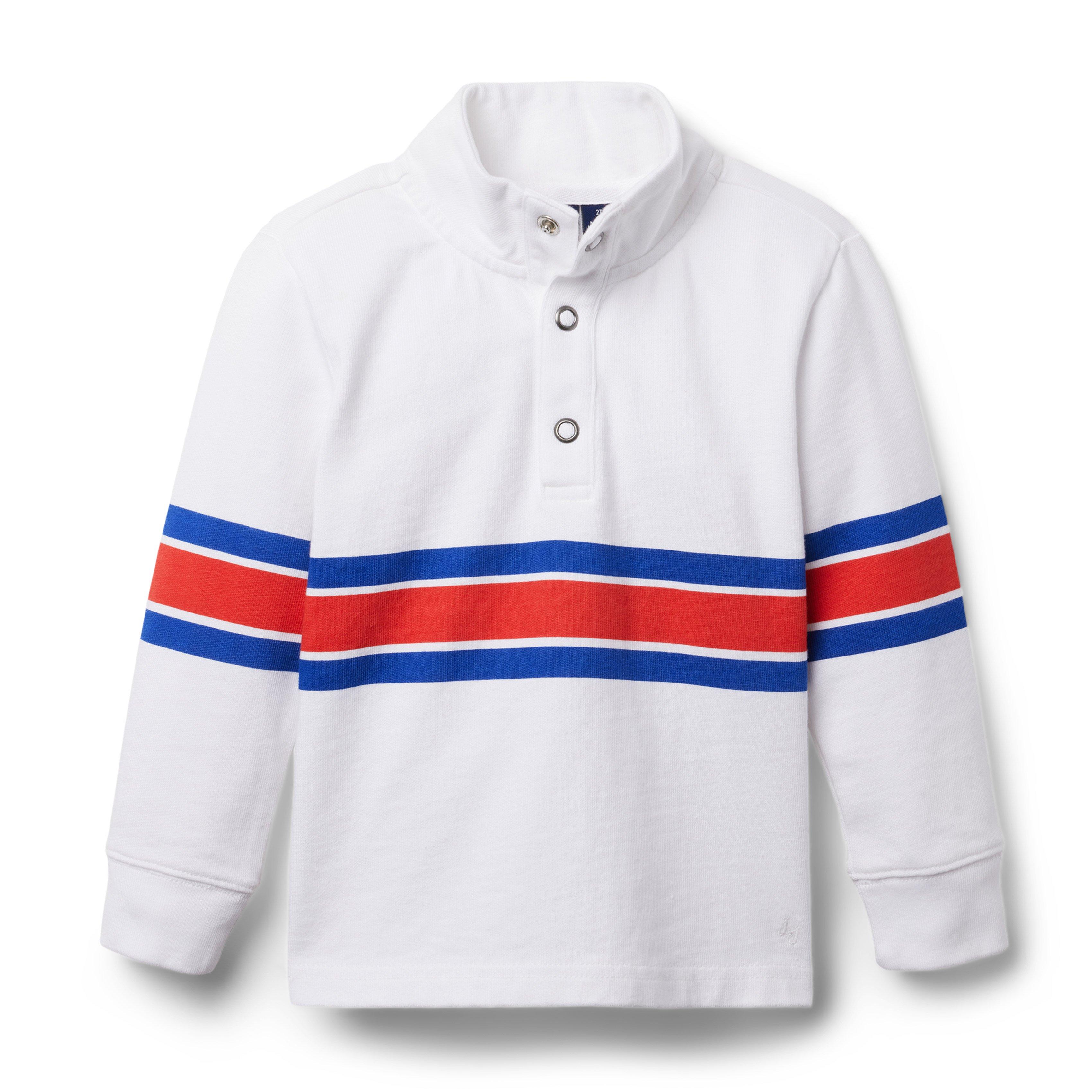 Stripe Jersey Mock Neck Sweatshirt image number 0
