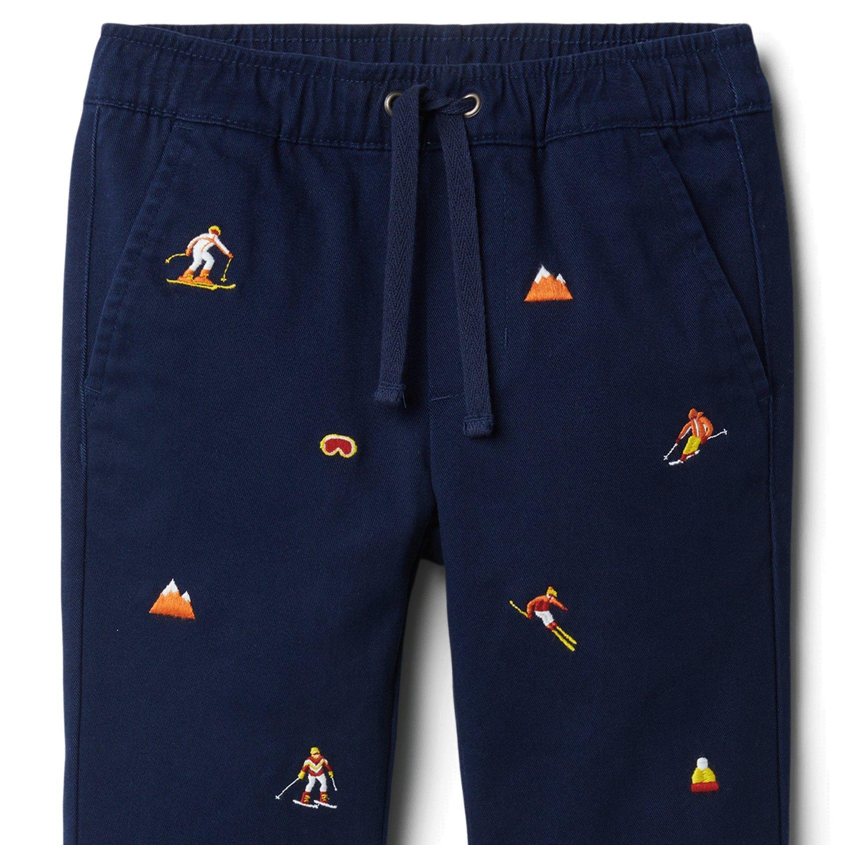 Ski Embroidered Twill Pant image number 1