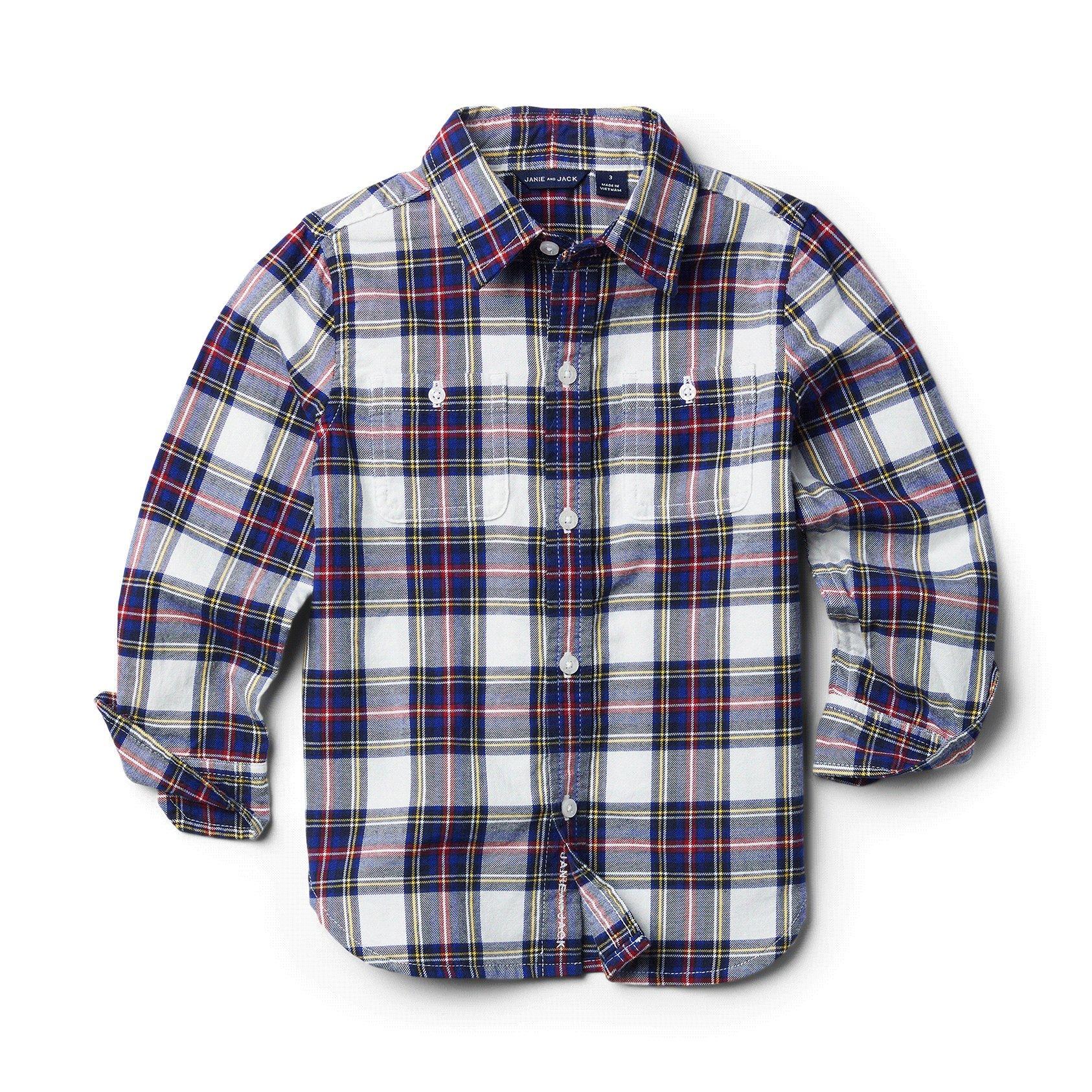 Plaid Brushed Twill Shirt