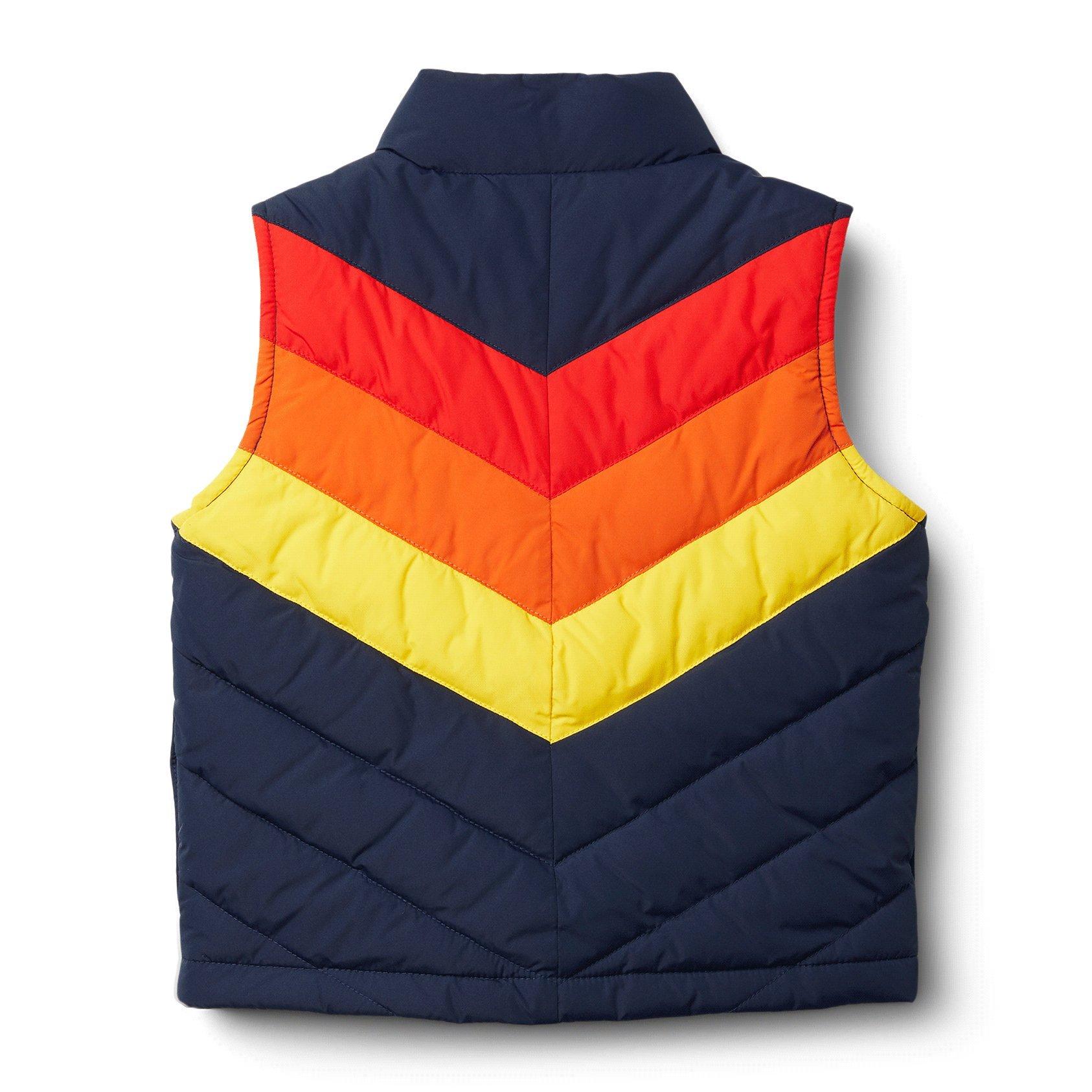 Striped Puffer Vest image number 2