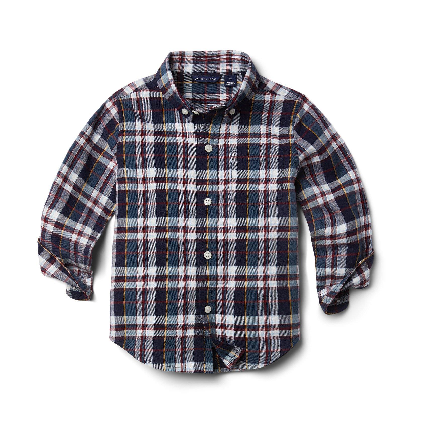 Plaid Brushed Twill Shirt