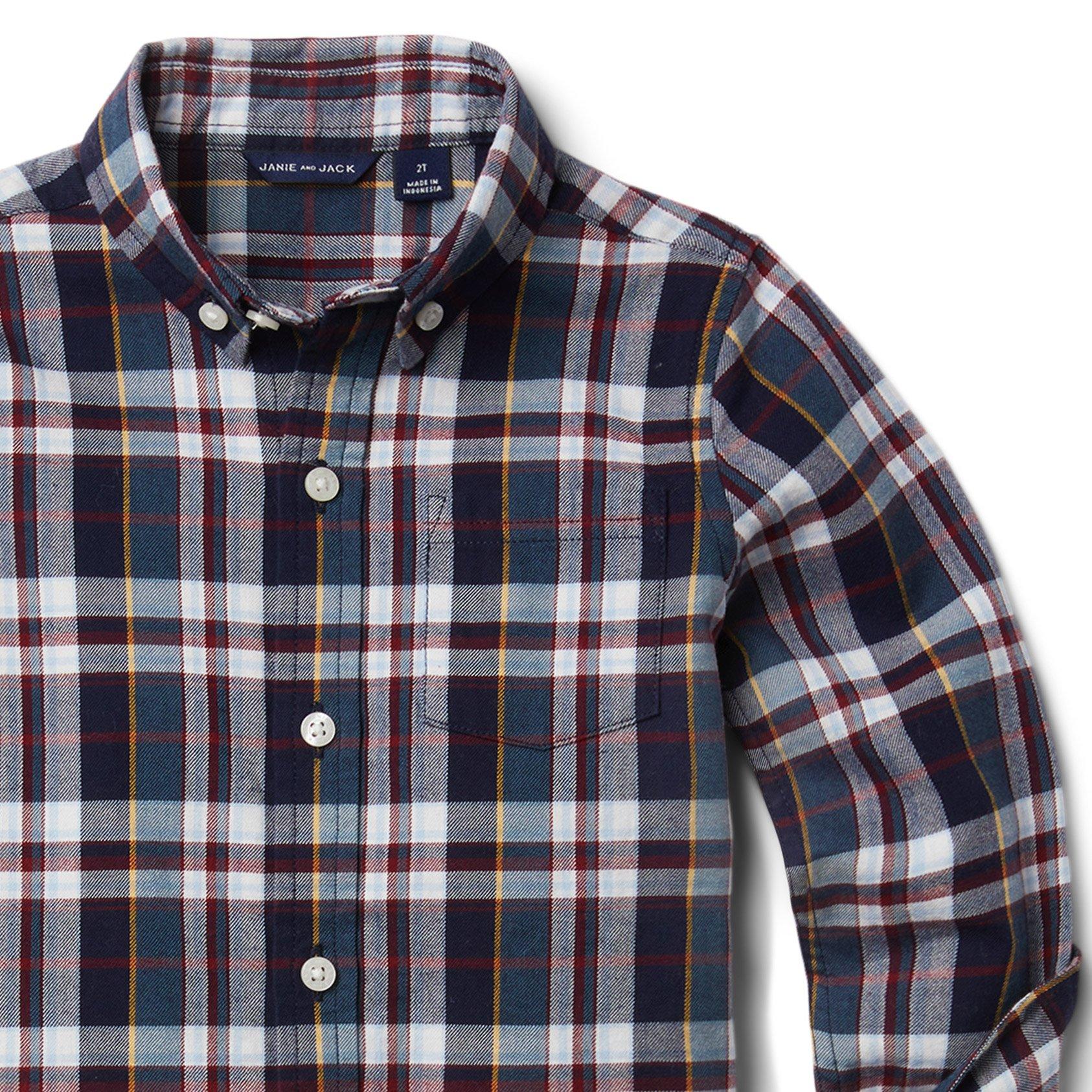 Plaid Brushed Twill Shirt image number 3