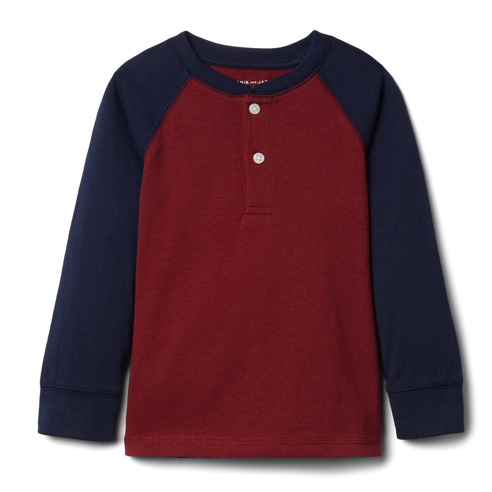 Colorblocked Henley Tee