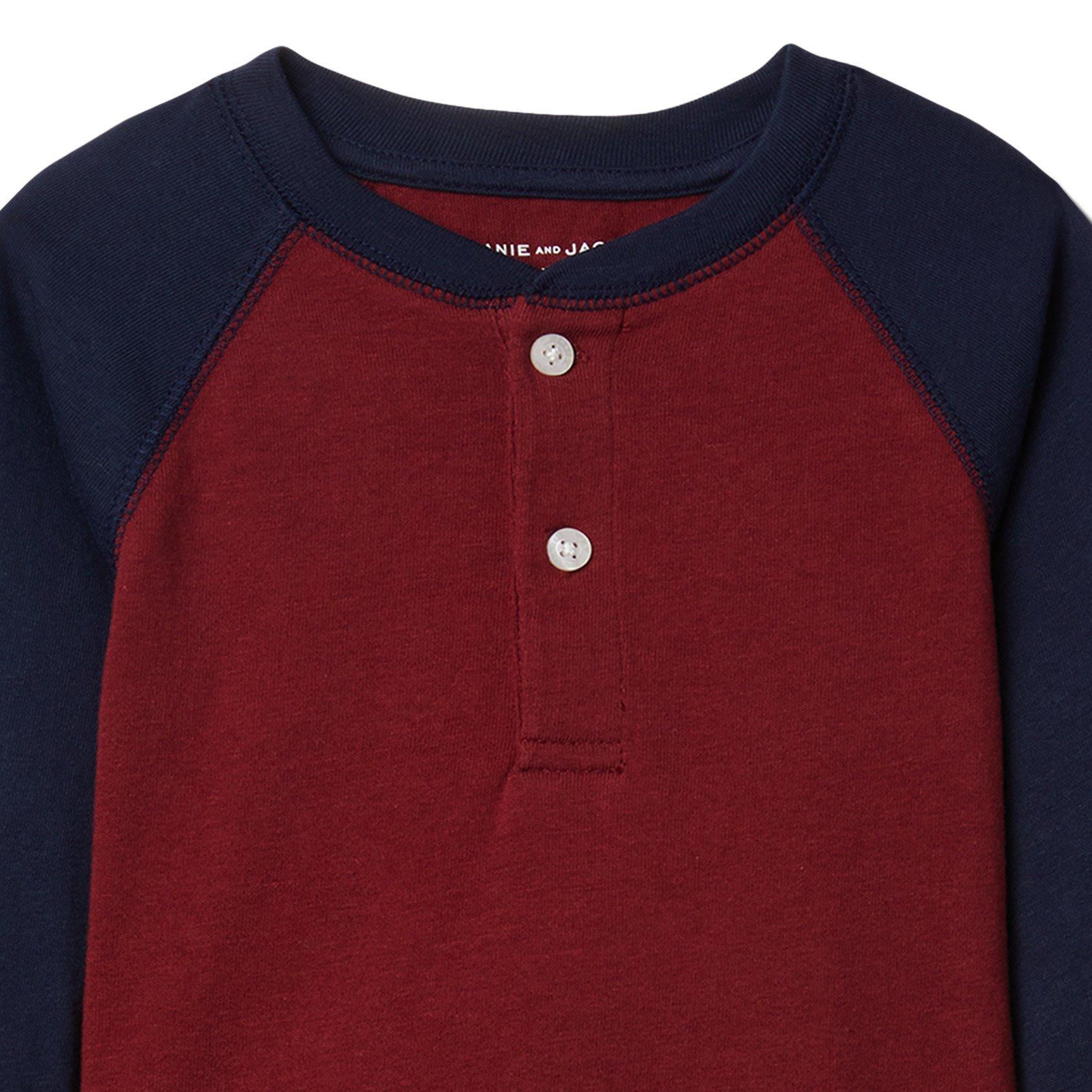 Colorblocked Henley Tee image number 2