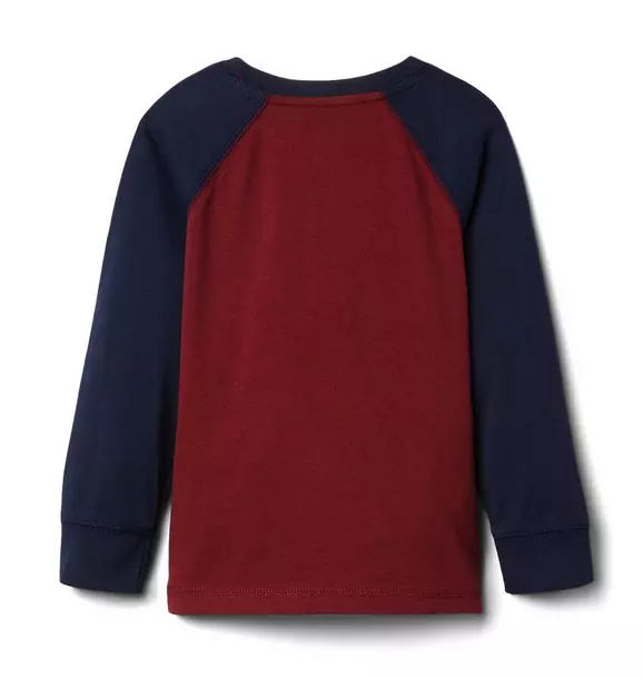 Colorblocked Henley Tee image number 1