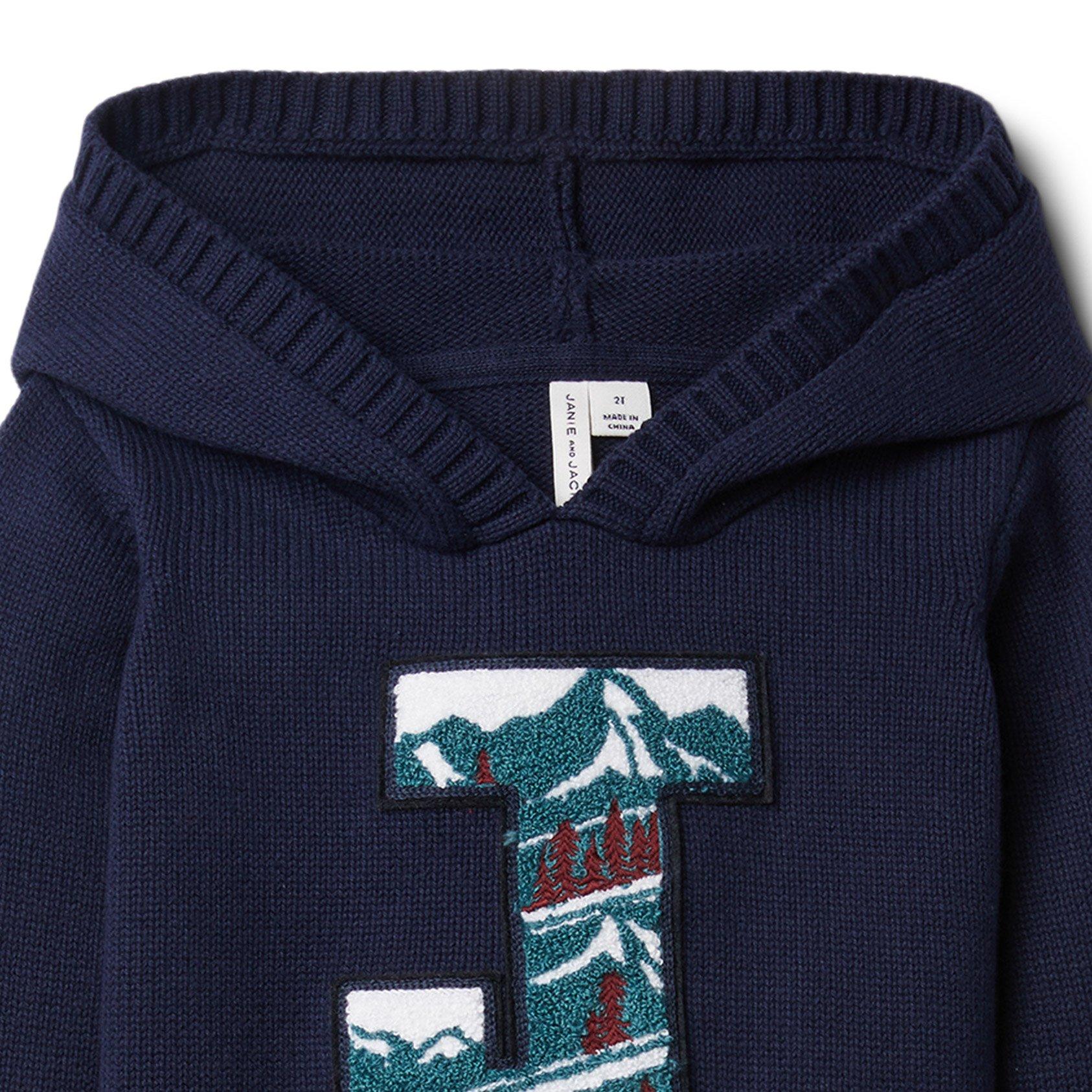 Hooded J Patch Sweater image number 2