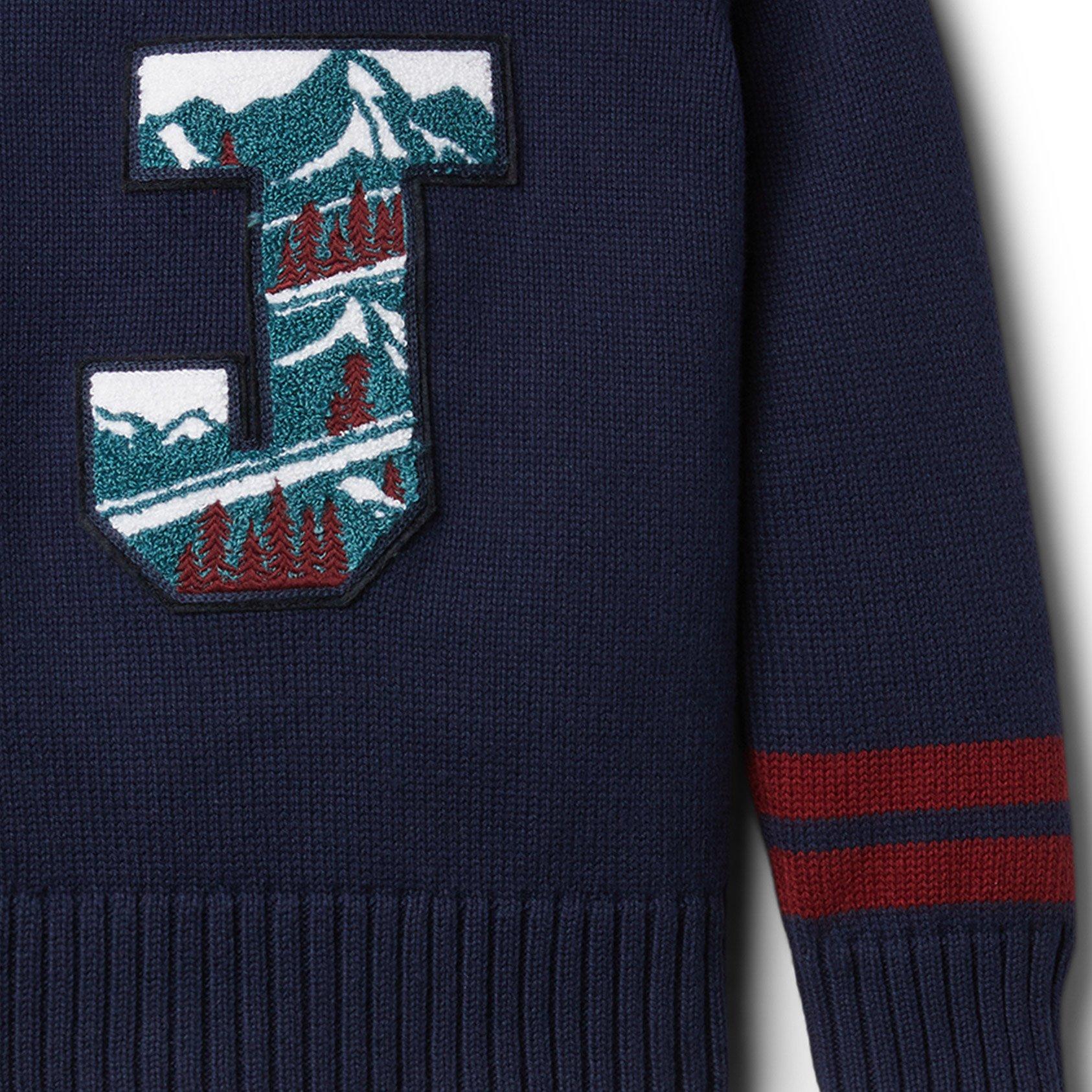 Hooded J Patch Sweater image number 3