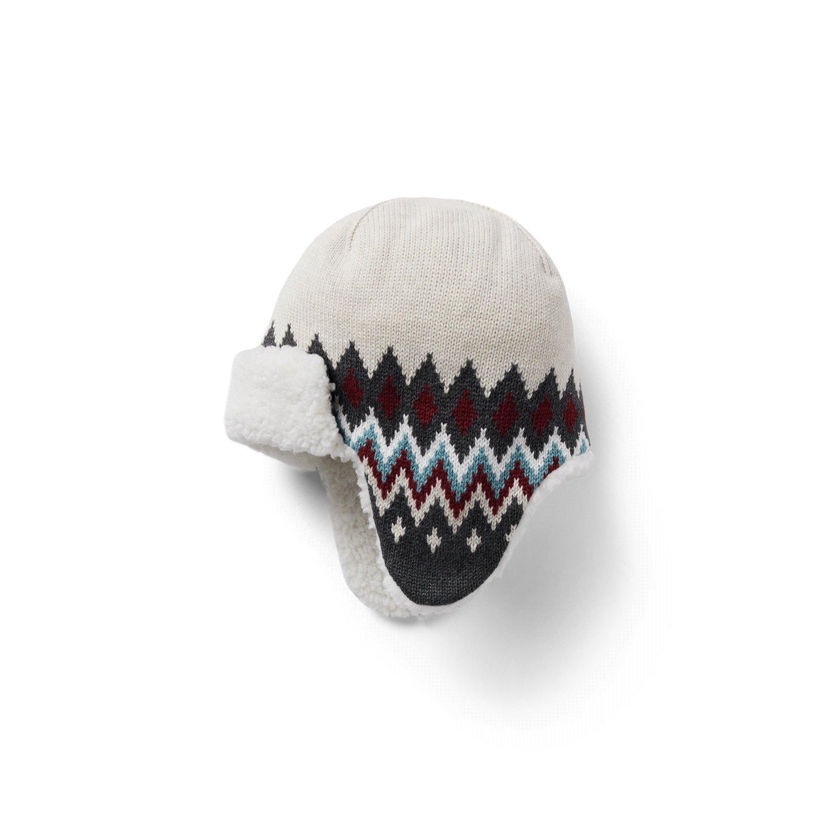 Fair Isle Sherpa-Lined Trapper Hat image number 0