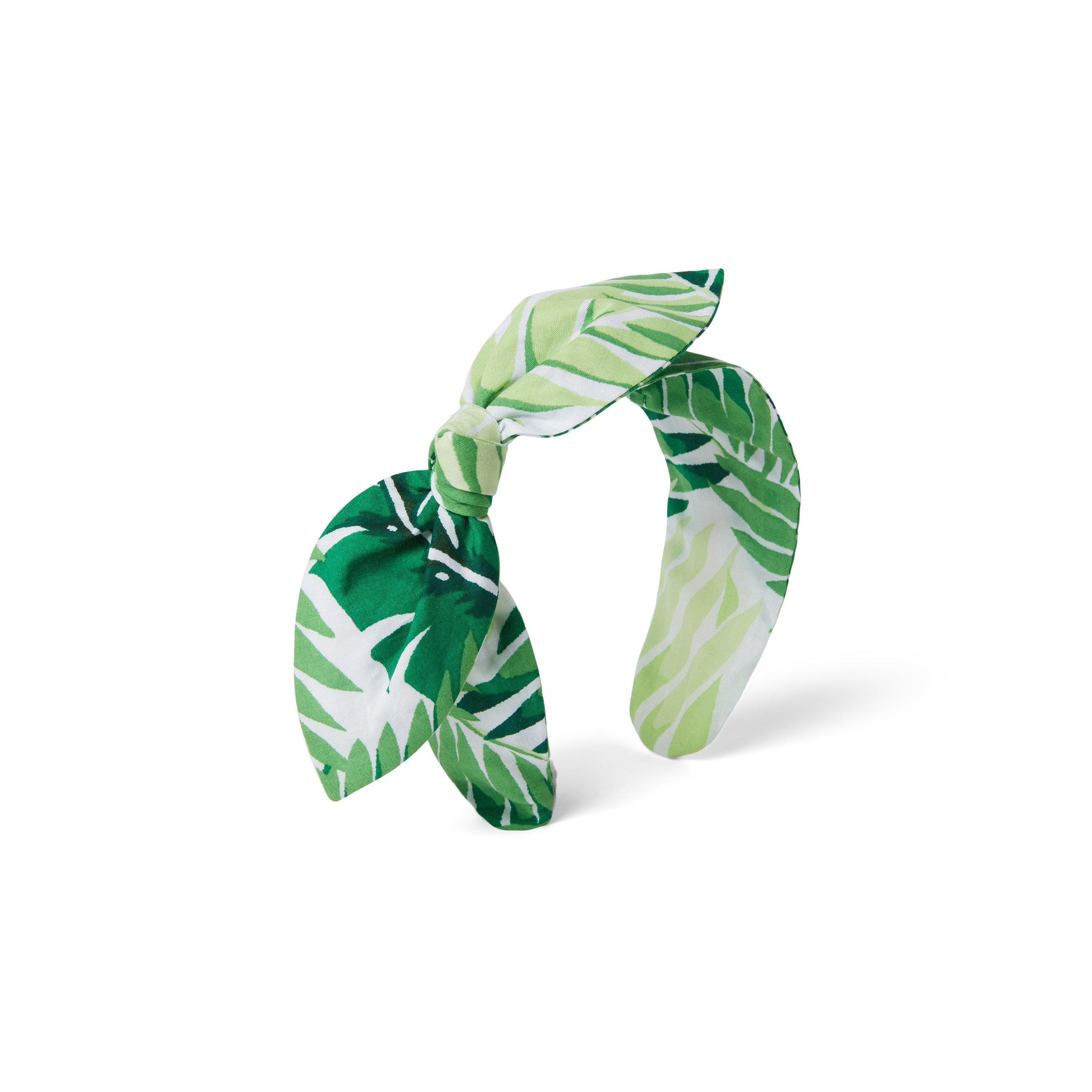 Palm Leaf Bow Headband