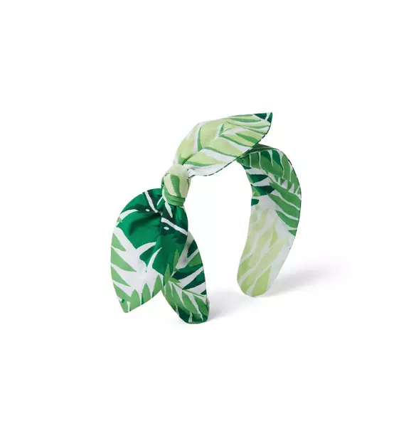 Palm Leaf Bow Headband image number 0